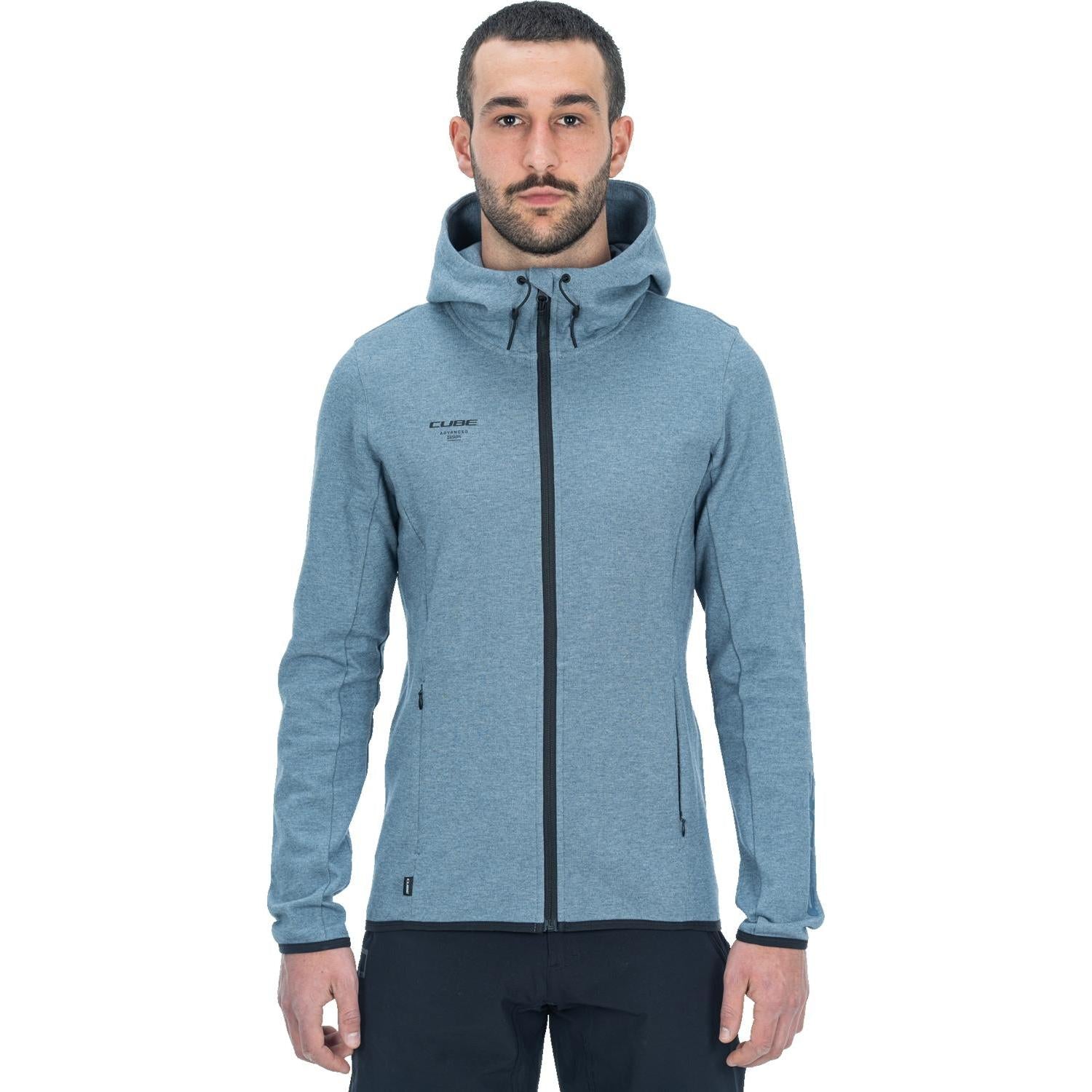 Cube Advanced Zip Hoodie Blue