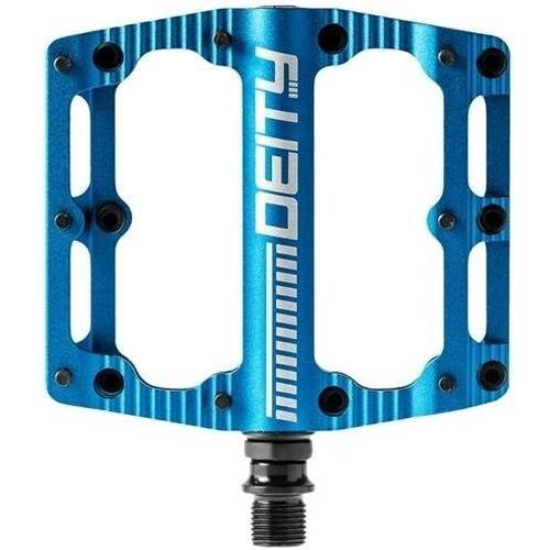 Deity Black Kat Flat MTB Pedals Blue