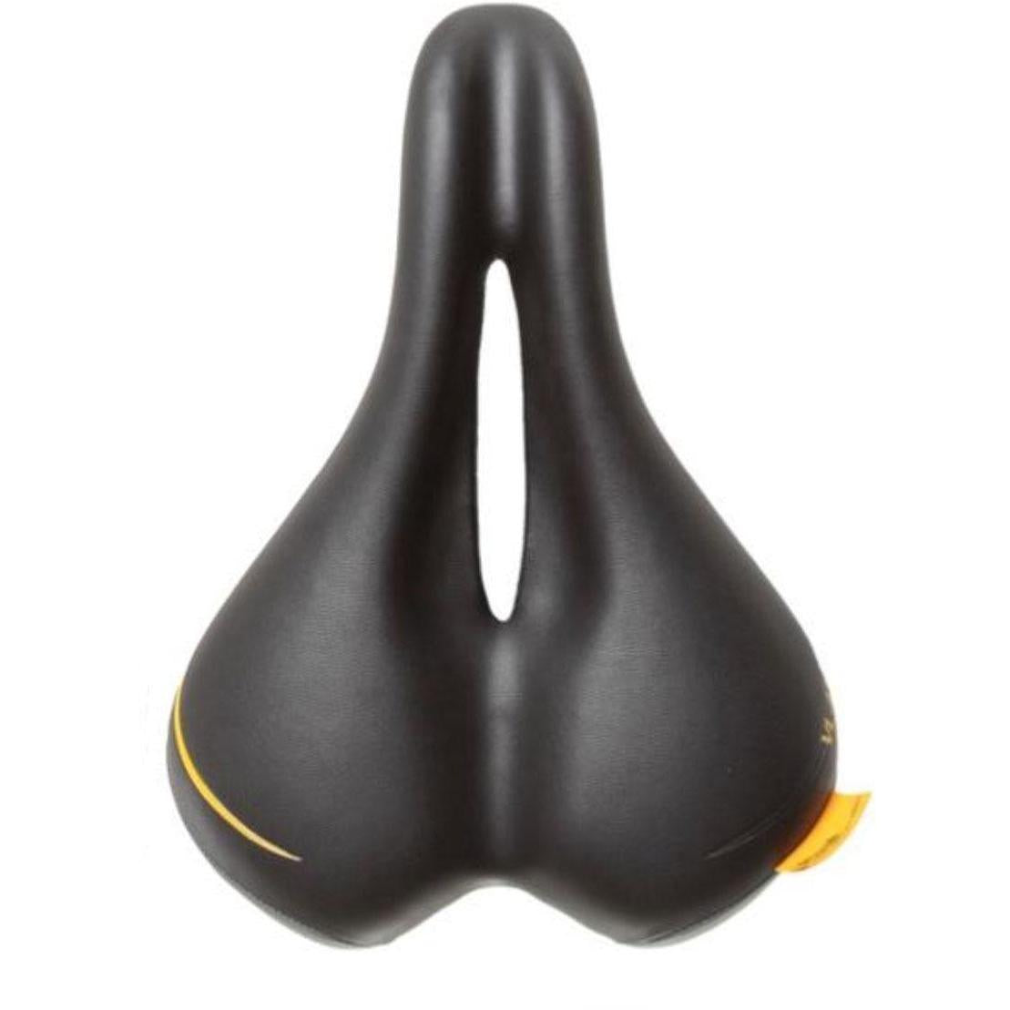 Velo Ladies Plush Inclined Centre Cut Out Saddle 252mm x 174mm Black