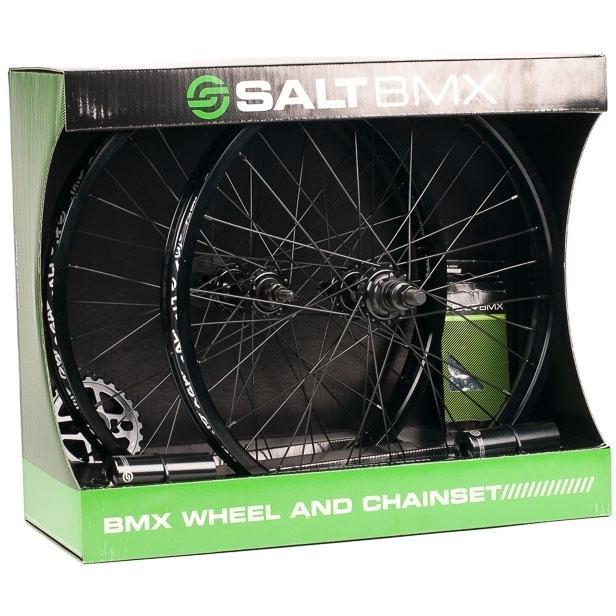 Salt Valon BMX Wheel & Chainset 36H 20'' 3/8'' Axle 9T Looseball Black