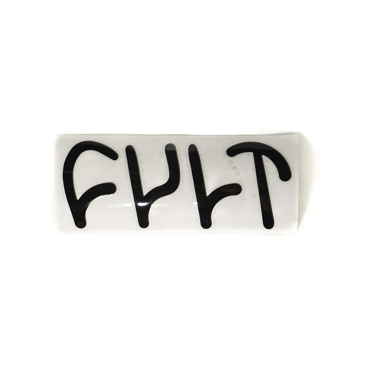 Cult Die Cut Sticker Black