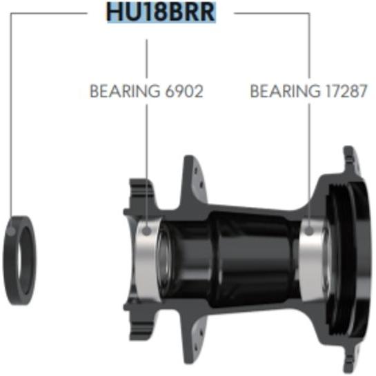FUNN Rear Hub Bearing Kit 142-148mm Boost Hubs