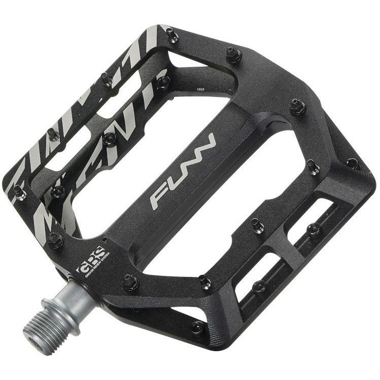 FUNN Funndamental Flat Alloy Pedals (Pins Installed) Black