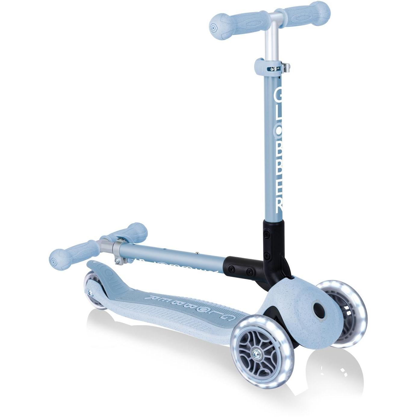 Globber Ecologic Junior Foldable Scooter Lights Blueberry