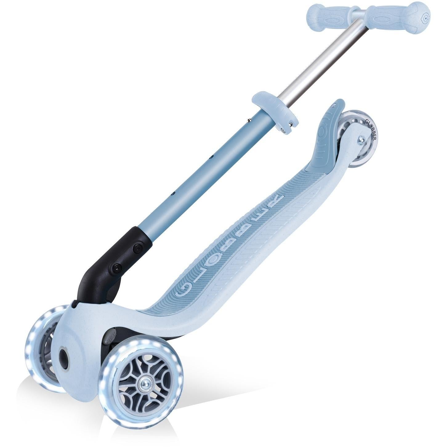 Globber Ecologic Junior Foldable Scooter Lights Blueberry