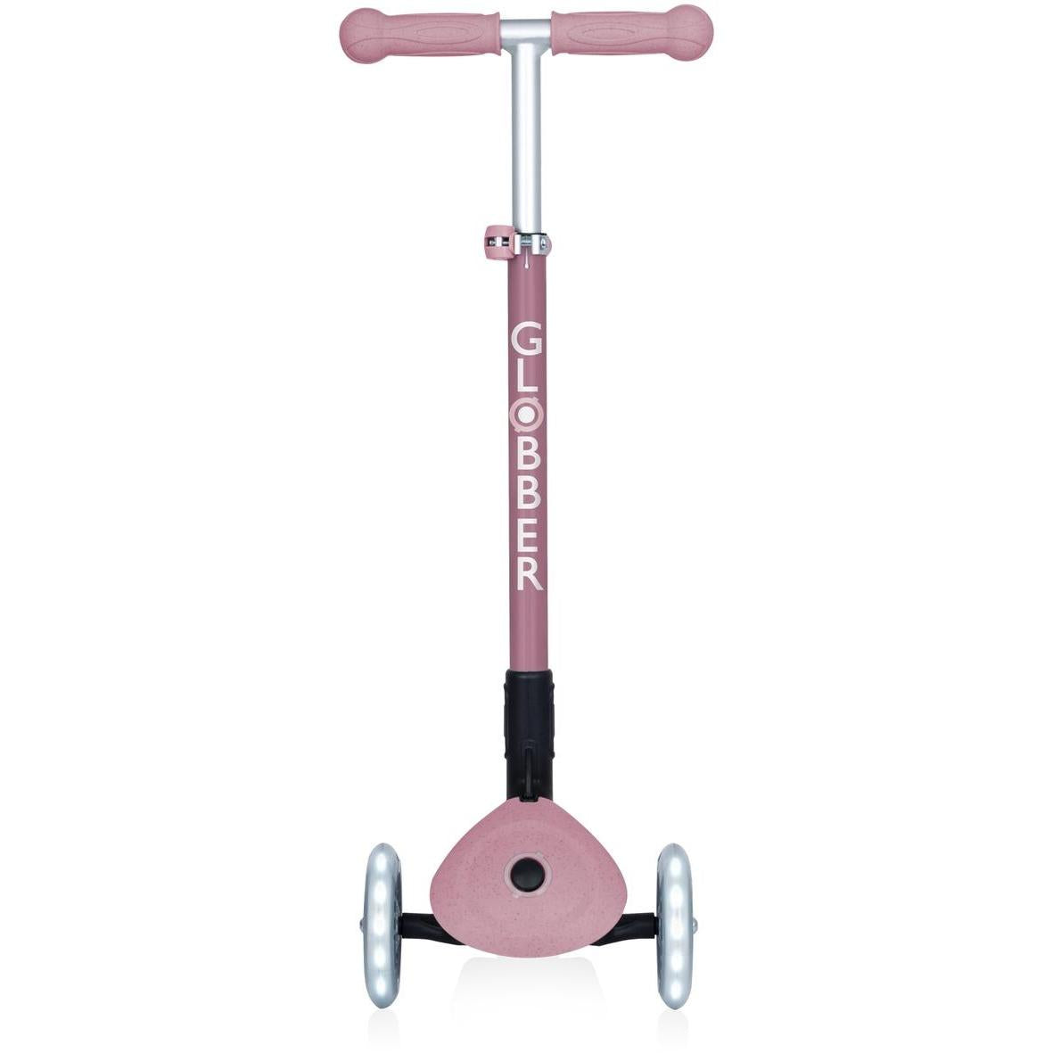 Globber Ecologic Primo Foldable Scooter With Lights Berry