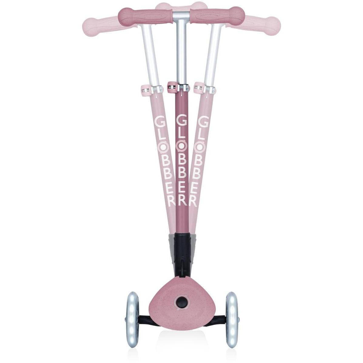 Globber Ecologic Primo Foldable Scooter With Lights Berry
