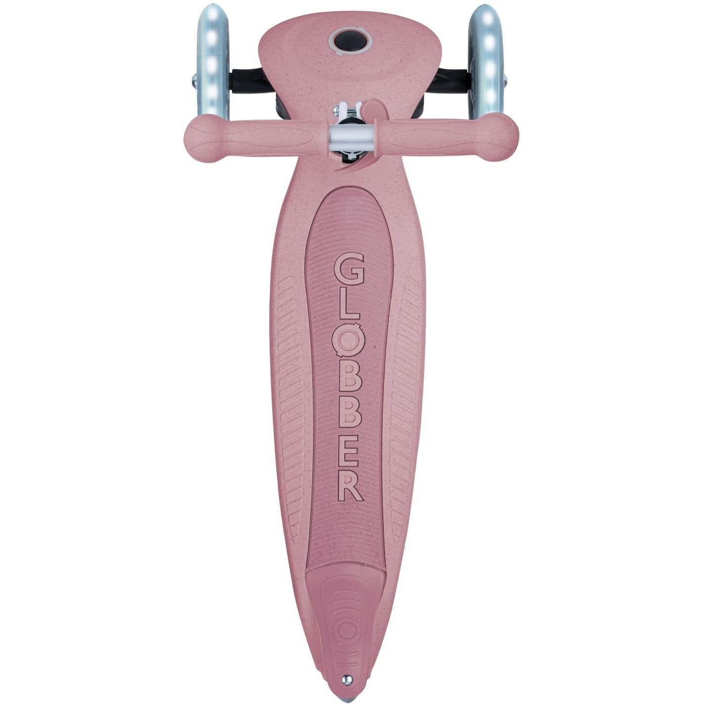 Globber Ecologic Primo Foldable Scooter With Lights Berry