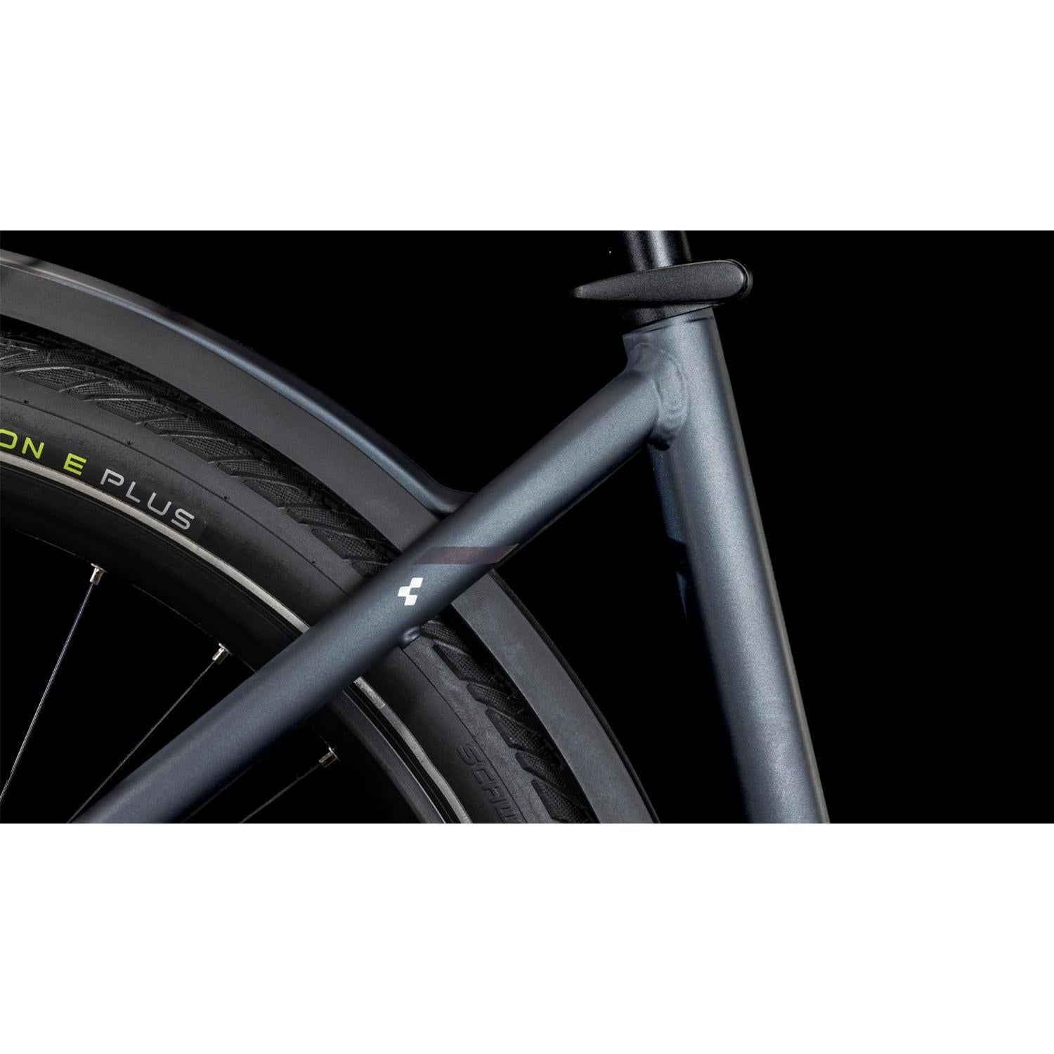 Cube Touring Hybrid Pro 625 Easy Entry Electric Hybrid Bike Metallicgrey'n'Chrome