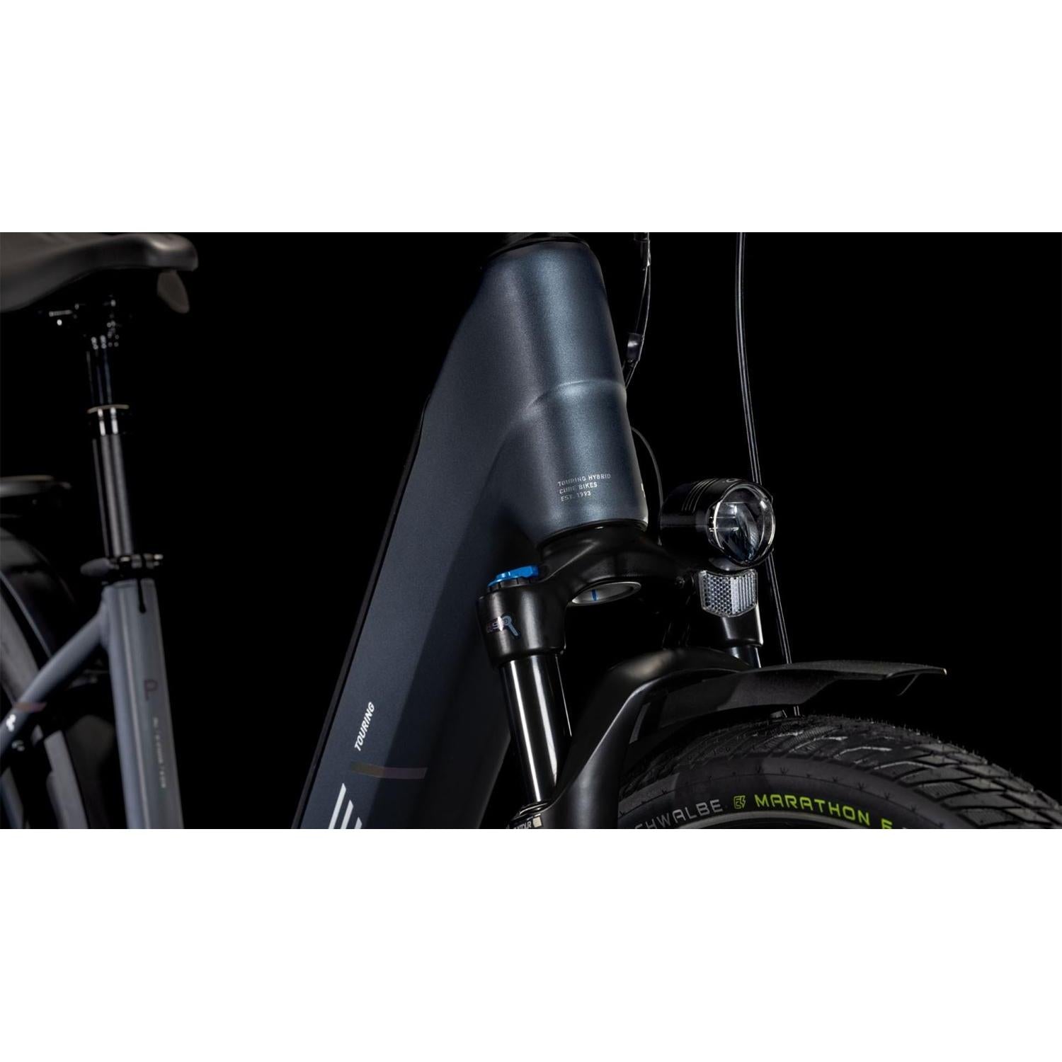 Cube Touring Hybrid Pro 625 Easy Entry Electric Hybrid Bike Metallicgrey'n'Chrome