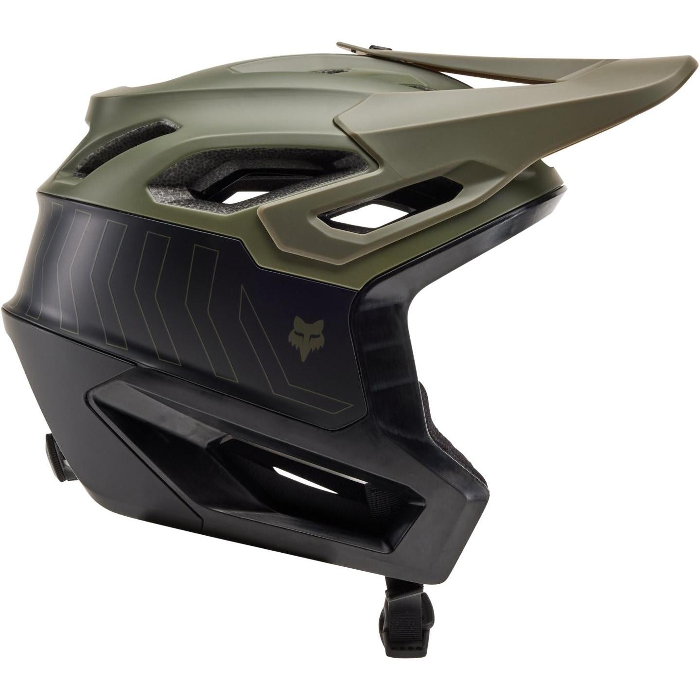 FOX Dropframe Pro Runn MTB Helmet Olive Green