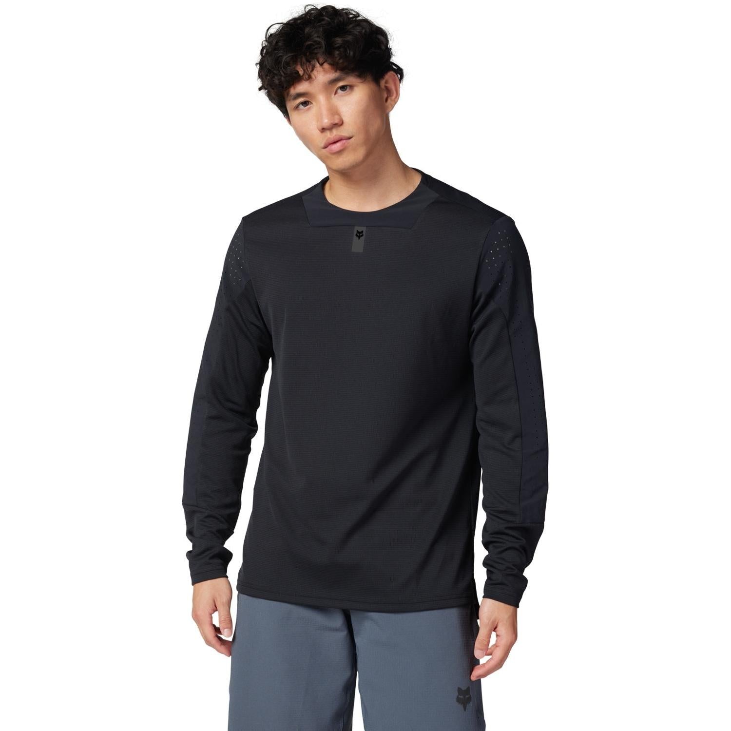 FOX Defend Long Sleeve Jersey Black