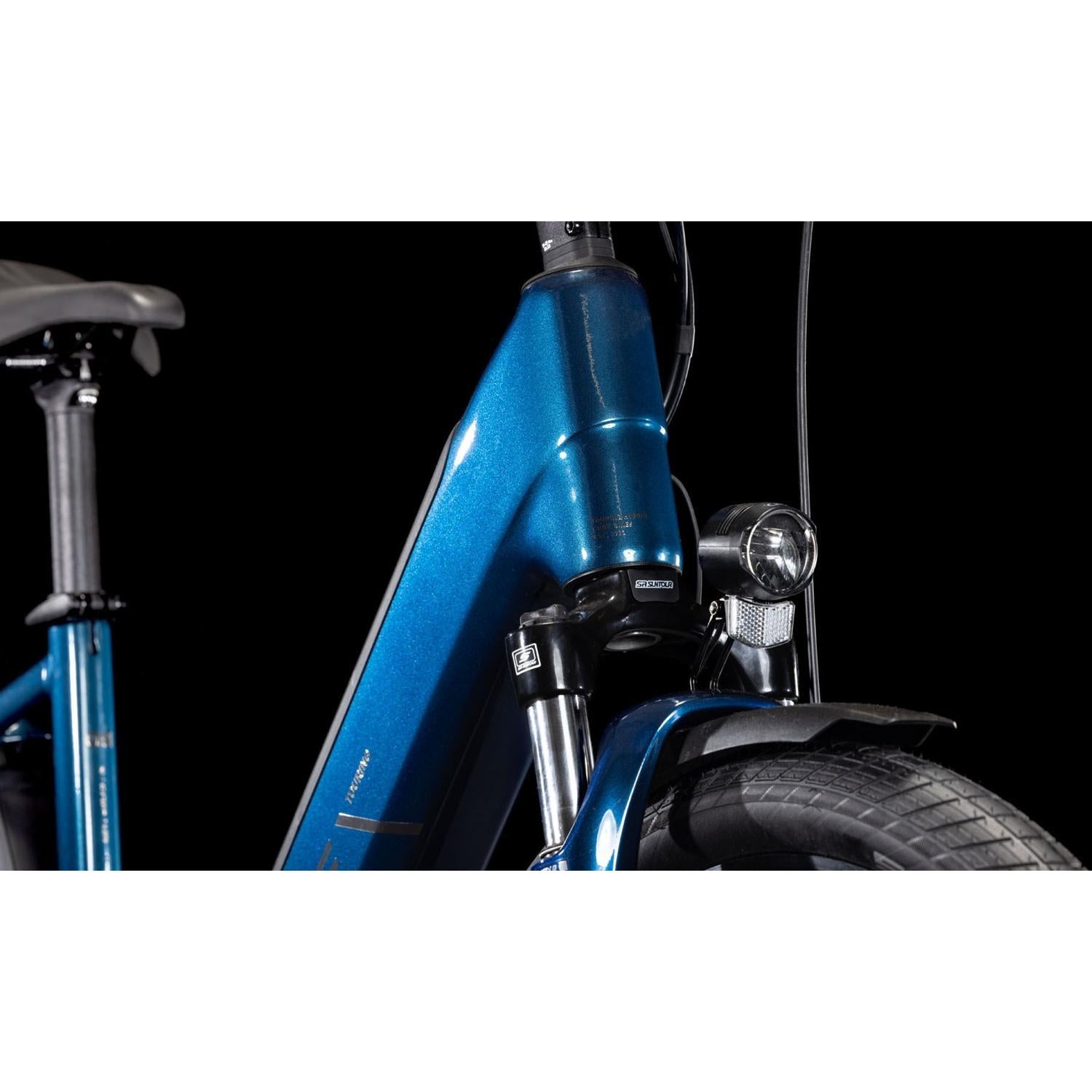 Cube Touring Hybrid ONE 500 Easy Entry Electric Hybrid Bike Deepsea'n'Chrome