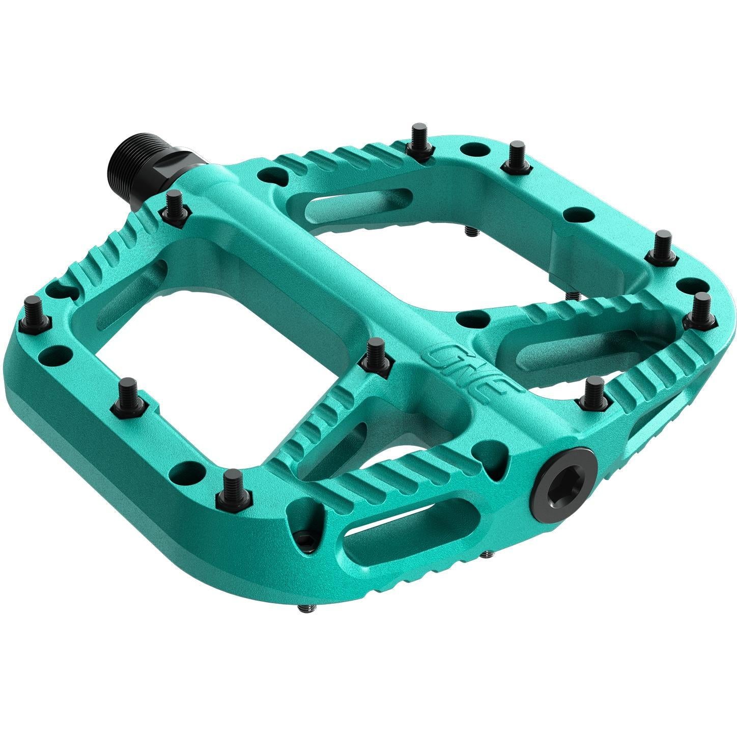 OneUp Components Composite Flat Pedals Turquoise