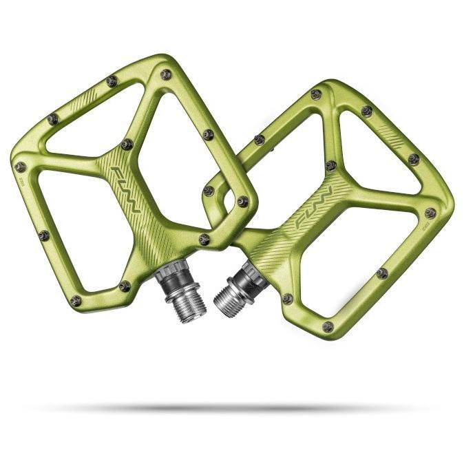 FUNN Python V2 Flat Pedals Green