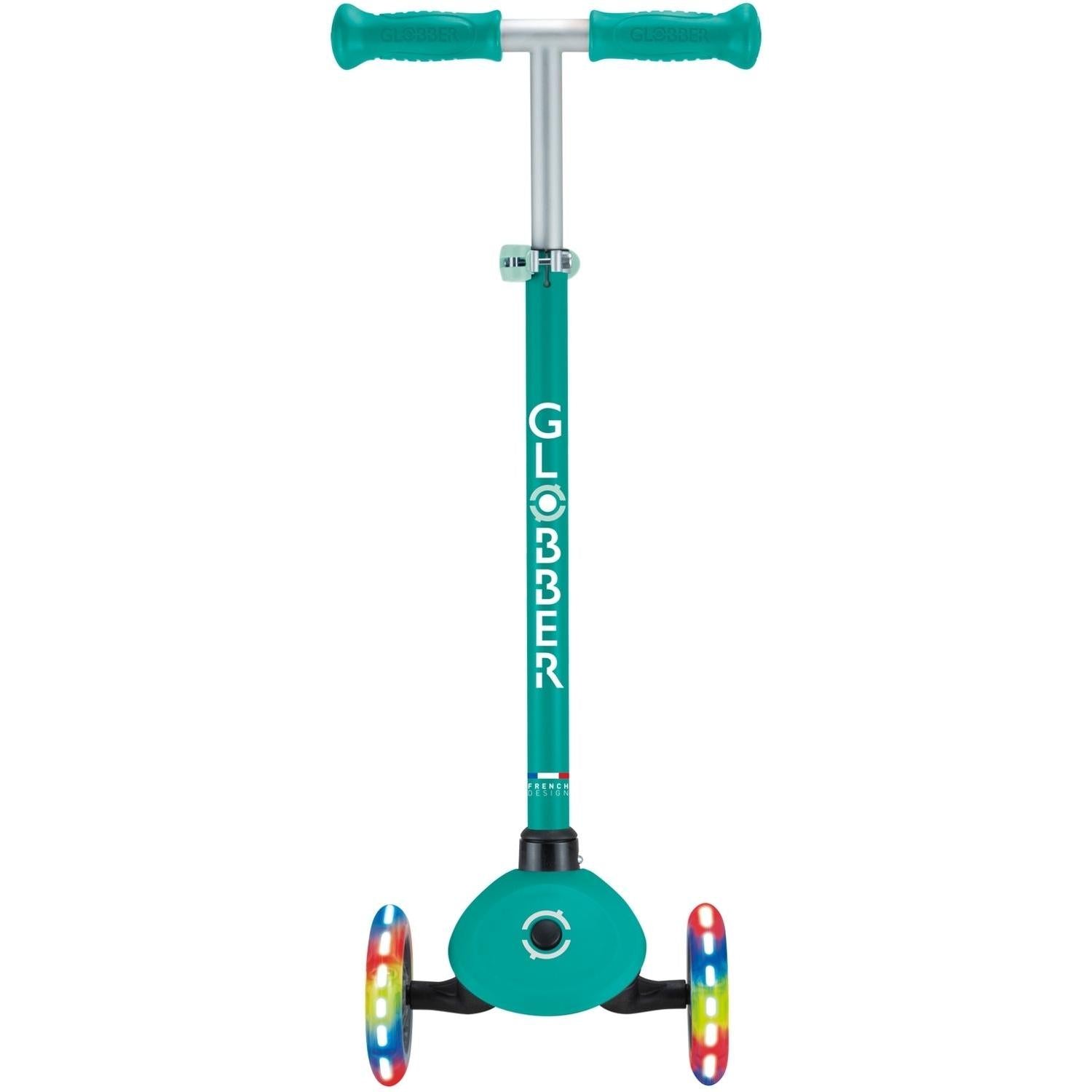 Globber Primo Lights Kids Scooter Green