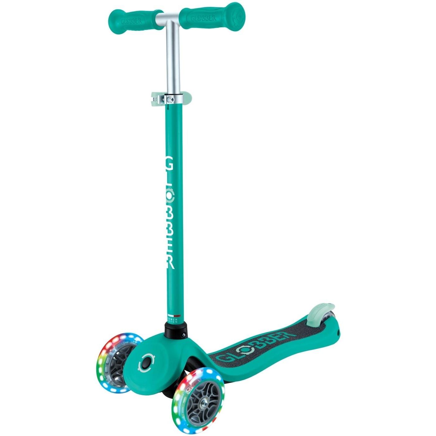 Globber Primo Lights Kids Scooter Green