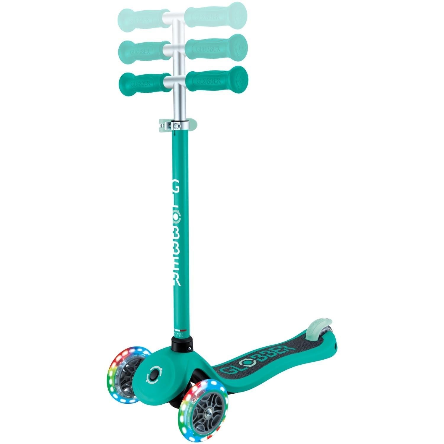 Globber Primo Lights Kids Scooter Green