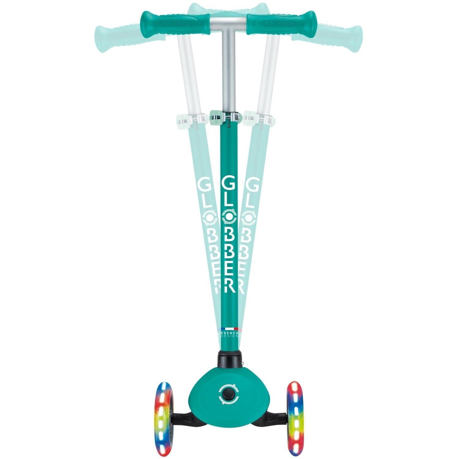 Globber Primo Lights Kids Scooter Green