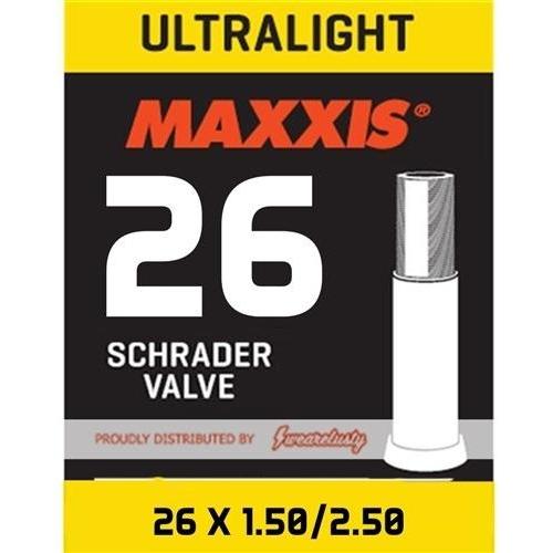 Maxxis Ultralight Schrader Valve Tube 26 x 1.5-2.5'' 48mm