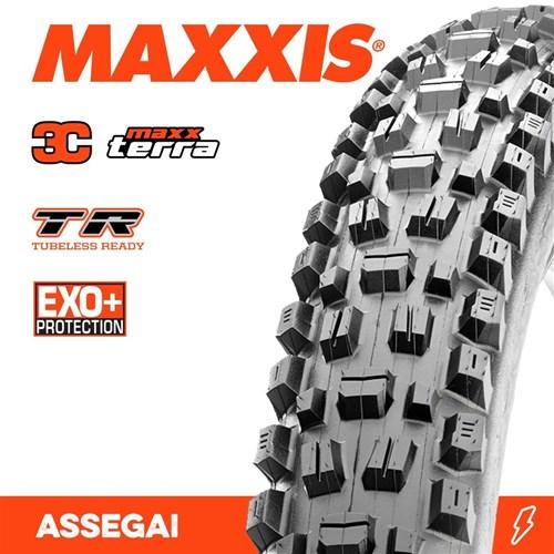 Maxxis Assegai TLR Folding MTB Tyre 120TPI 27.5 x 2.60'' Black