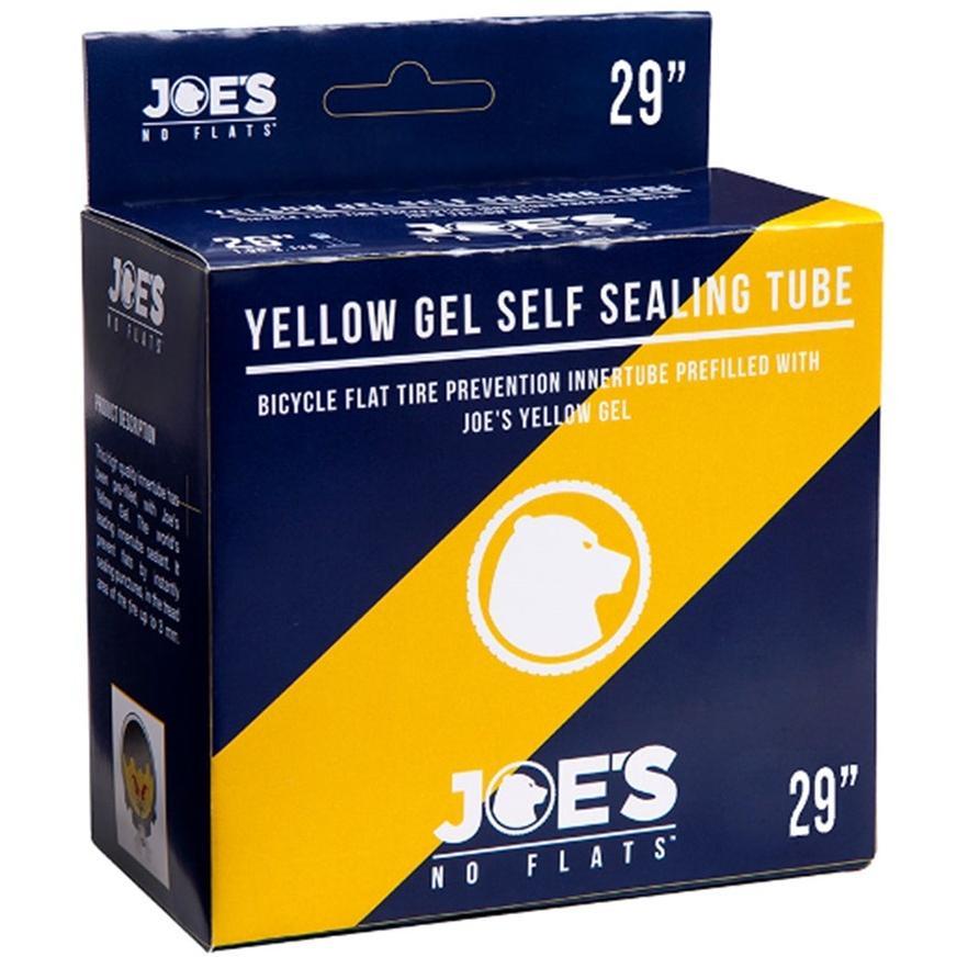 Joe's No-Flats Gel Self-Sealing Presta Valve Tube 29 x 1.9/2.35'' 48mm Yellow