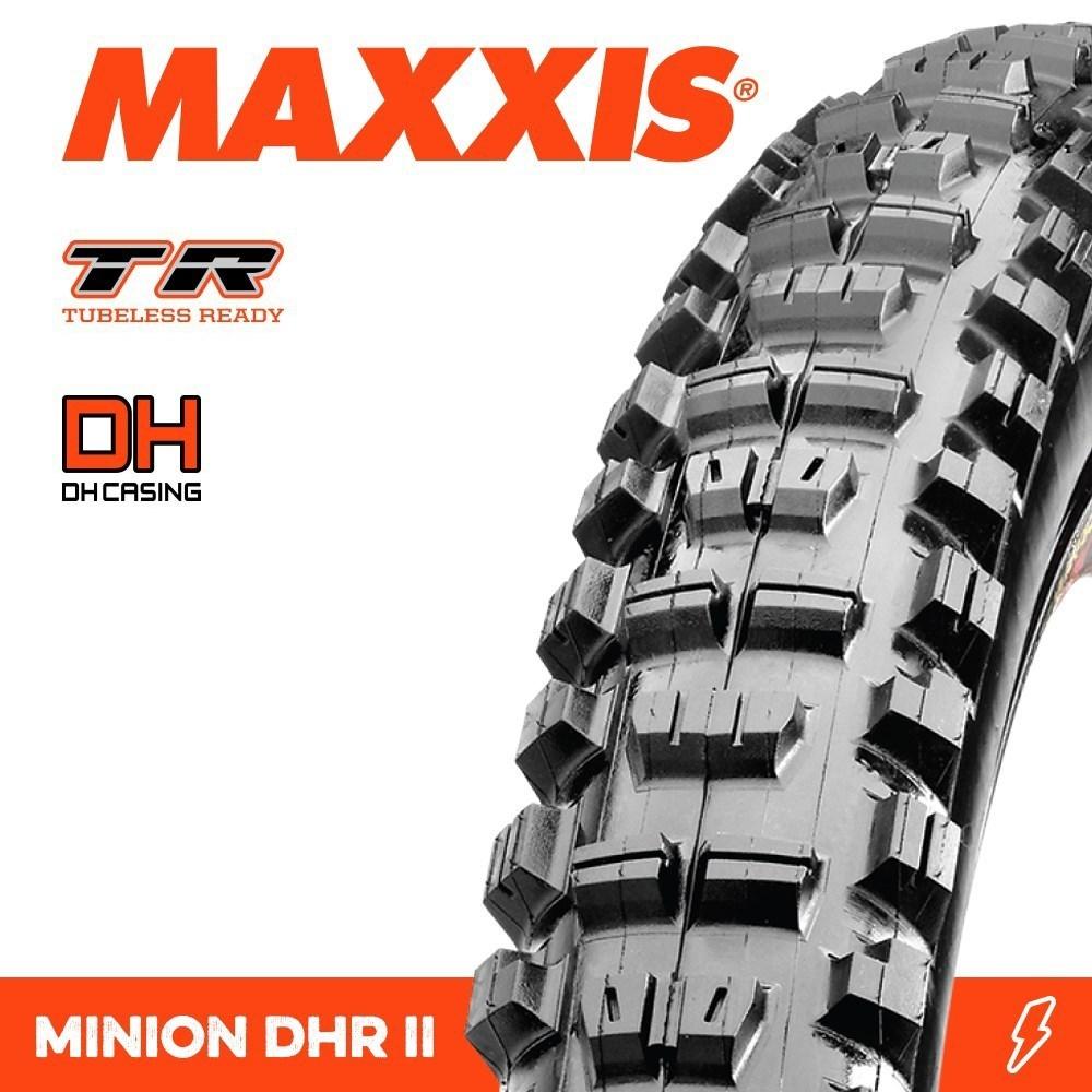 Maxxis Minion DHR II 3CT DH TR Folding MTB Tyre 27.5 x 2.5'' 2x60TPI