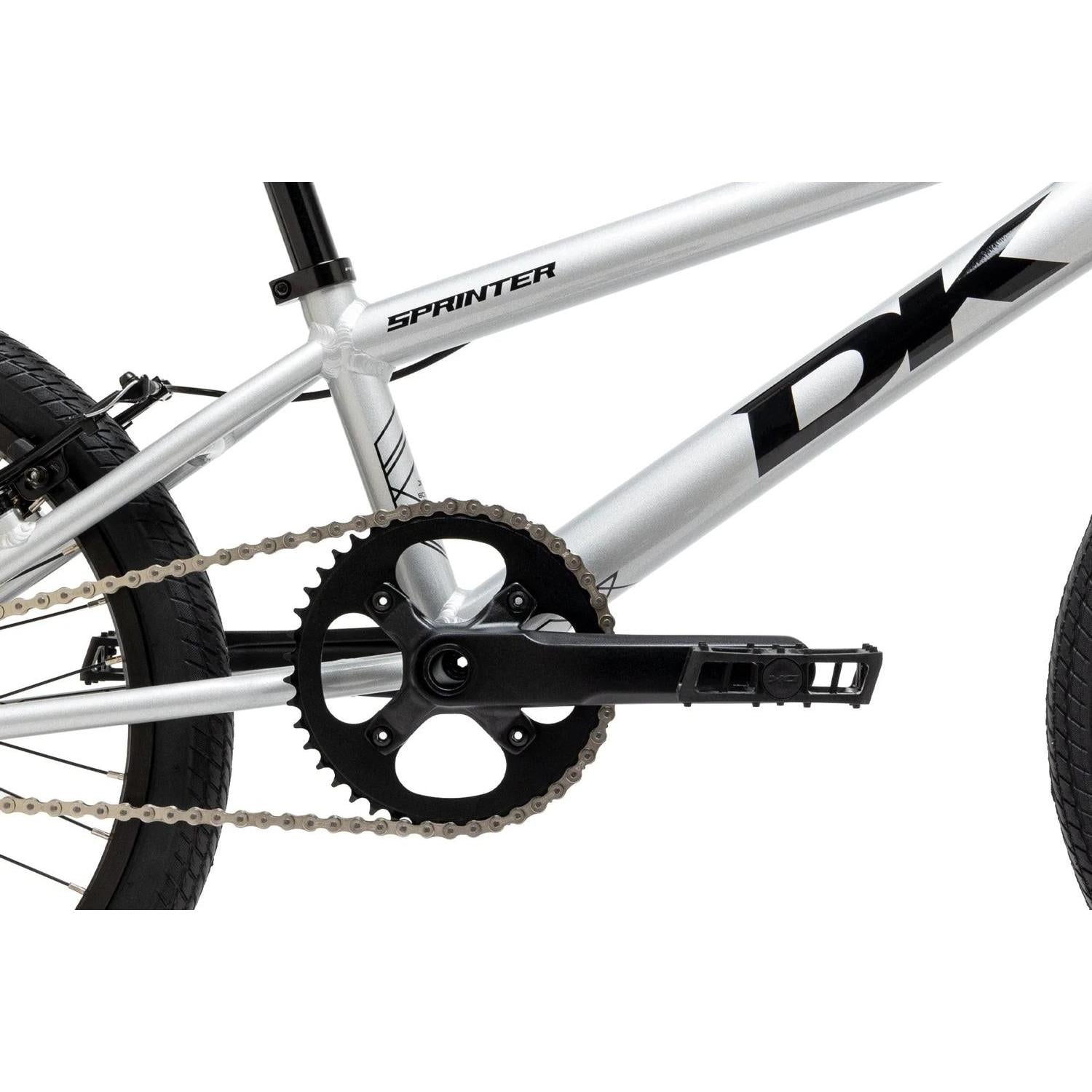 DK Sprinter Pro 20'' BMX Race Bike Silver Flake