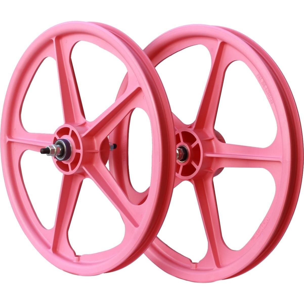 Skyway Tuff II 20'' Wheel Set 20 x 1.75'' Axle 3/8'' Pink
