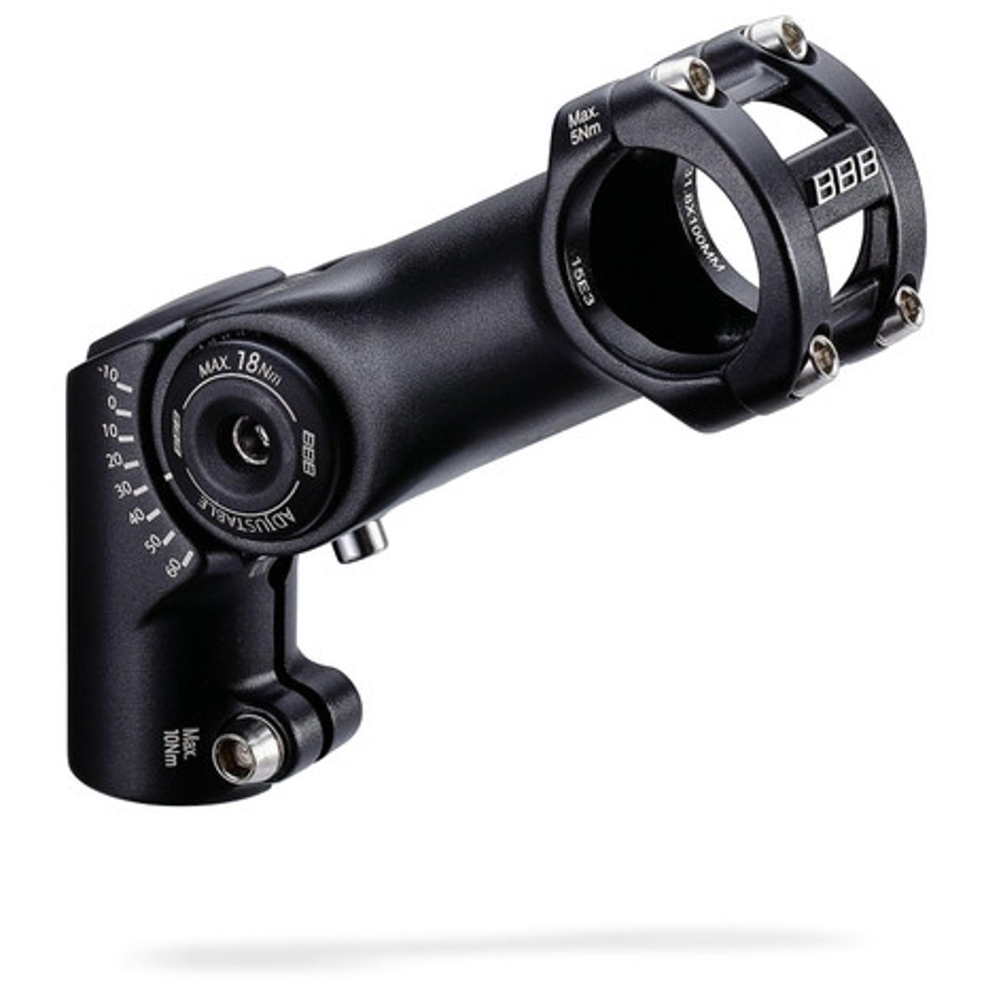 BBB Highfix OS Adjustable Stem 80mm x 31.8mm Bar Black