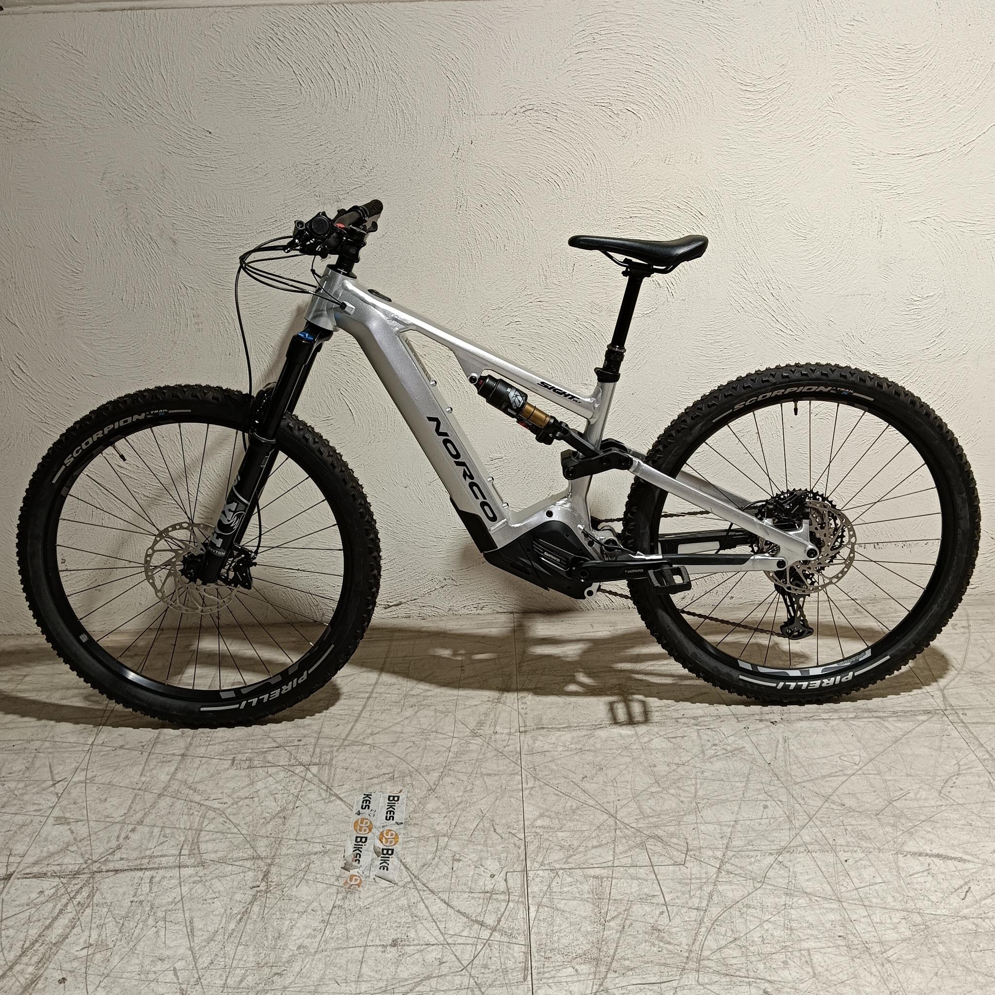 EX-DEMO Norco Sight VLT A1 Electric Enduro Bike 720Wh Battery Silver/Black (Medium)