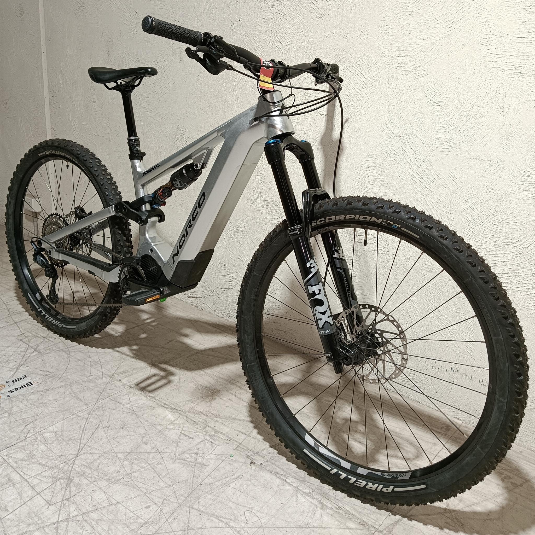 EX-DEMO Norco Sight VLT A1 Electric Enduro Bike 720Wh Battery Silver/Black (Medium)