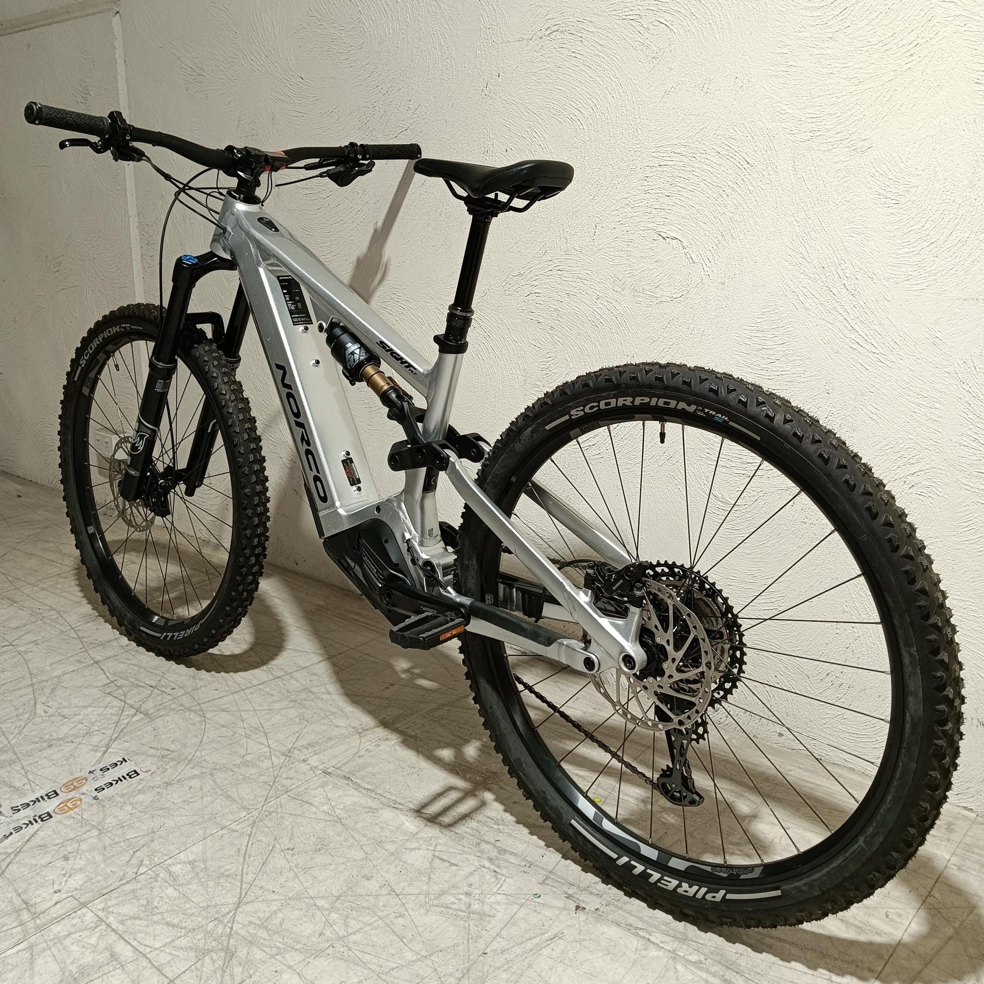 EX-DEMO Norco Sight VLT A1 Electric Enduro Bike 720Wh Battery Silver/Black (Medium)