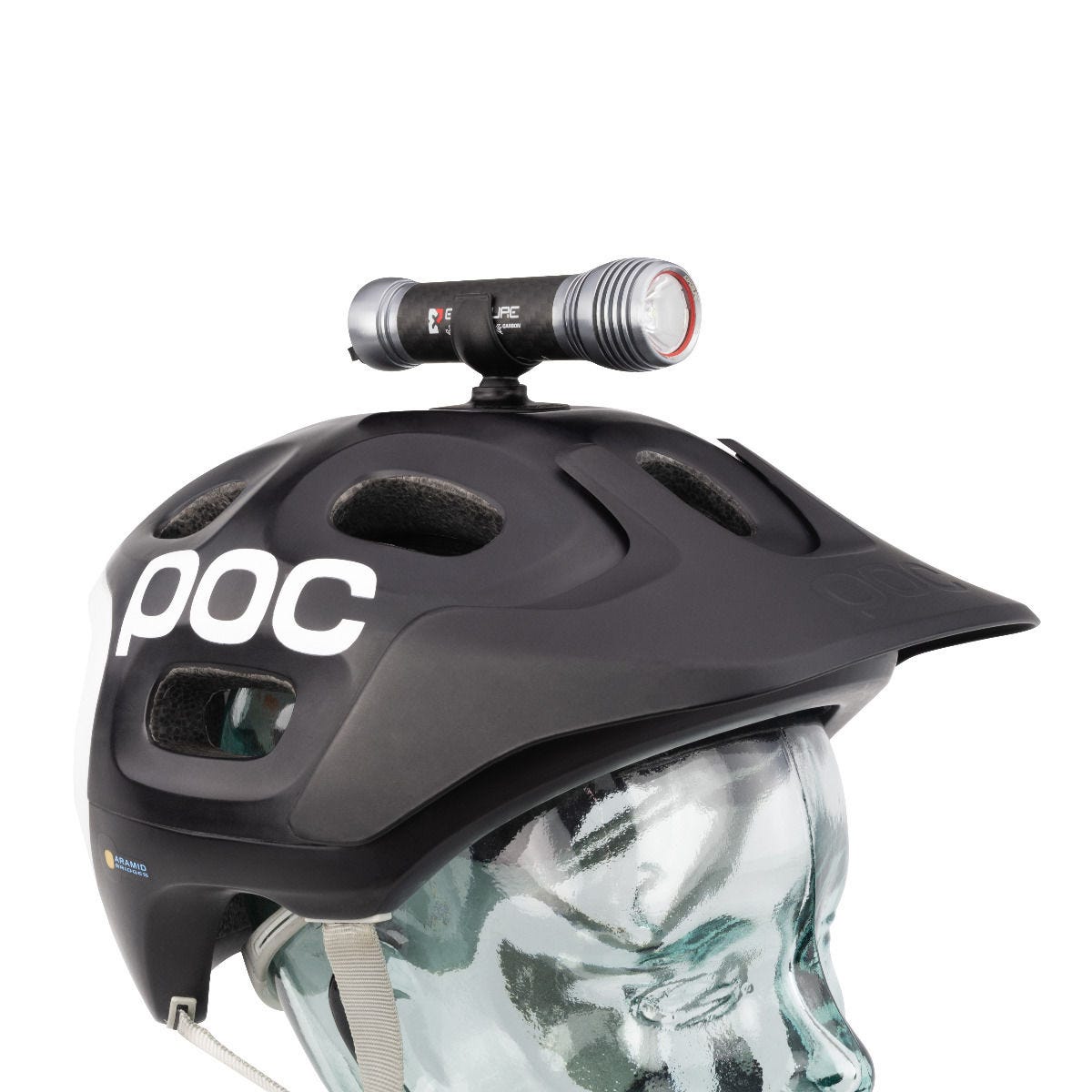 Exposure Joystick Mk13 Front Light with Helmet & HB mounts Carbon/Gun Metal Grey