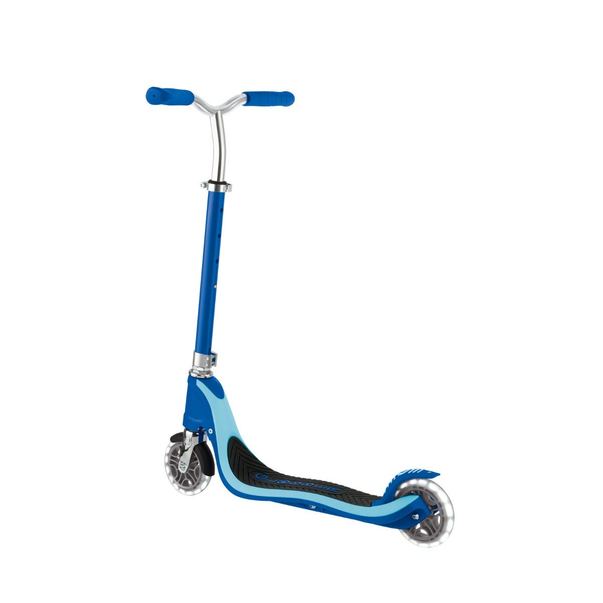 Globber Flow 125 Kids Scooter with Light Up Wheels Navy