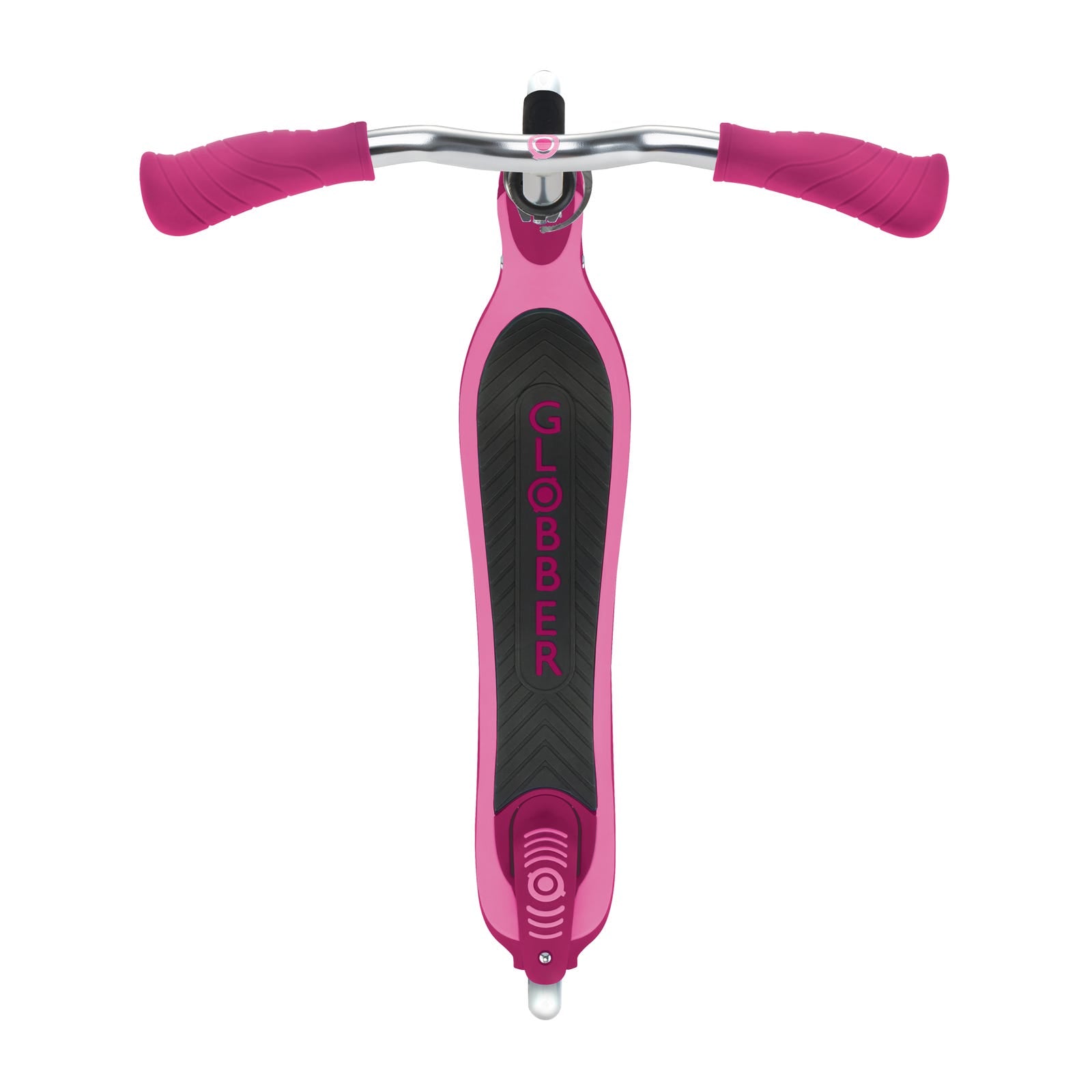 Globber Flow 125 Kids Scooter with Light Up Wheels Ruby