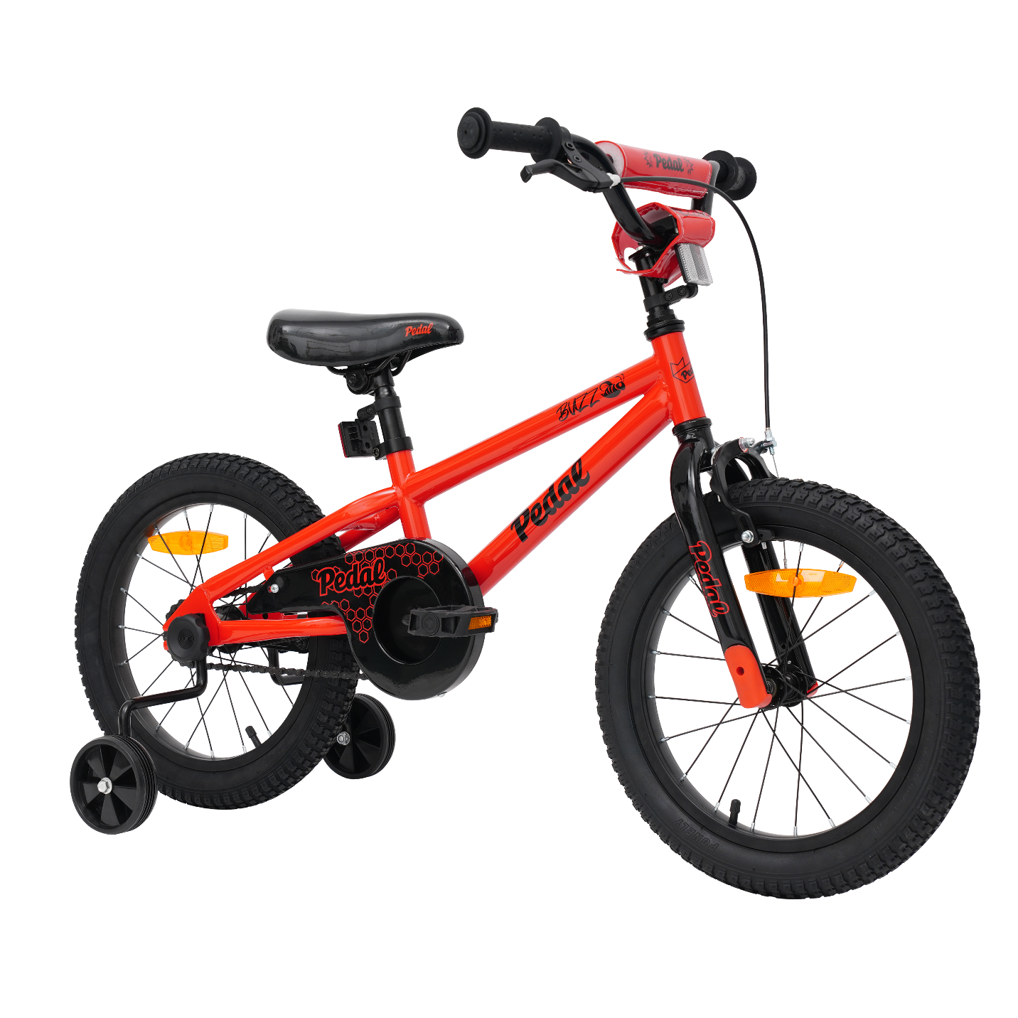 Pedal Buzz Steel Kids Bike Red