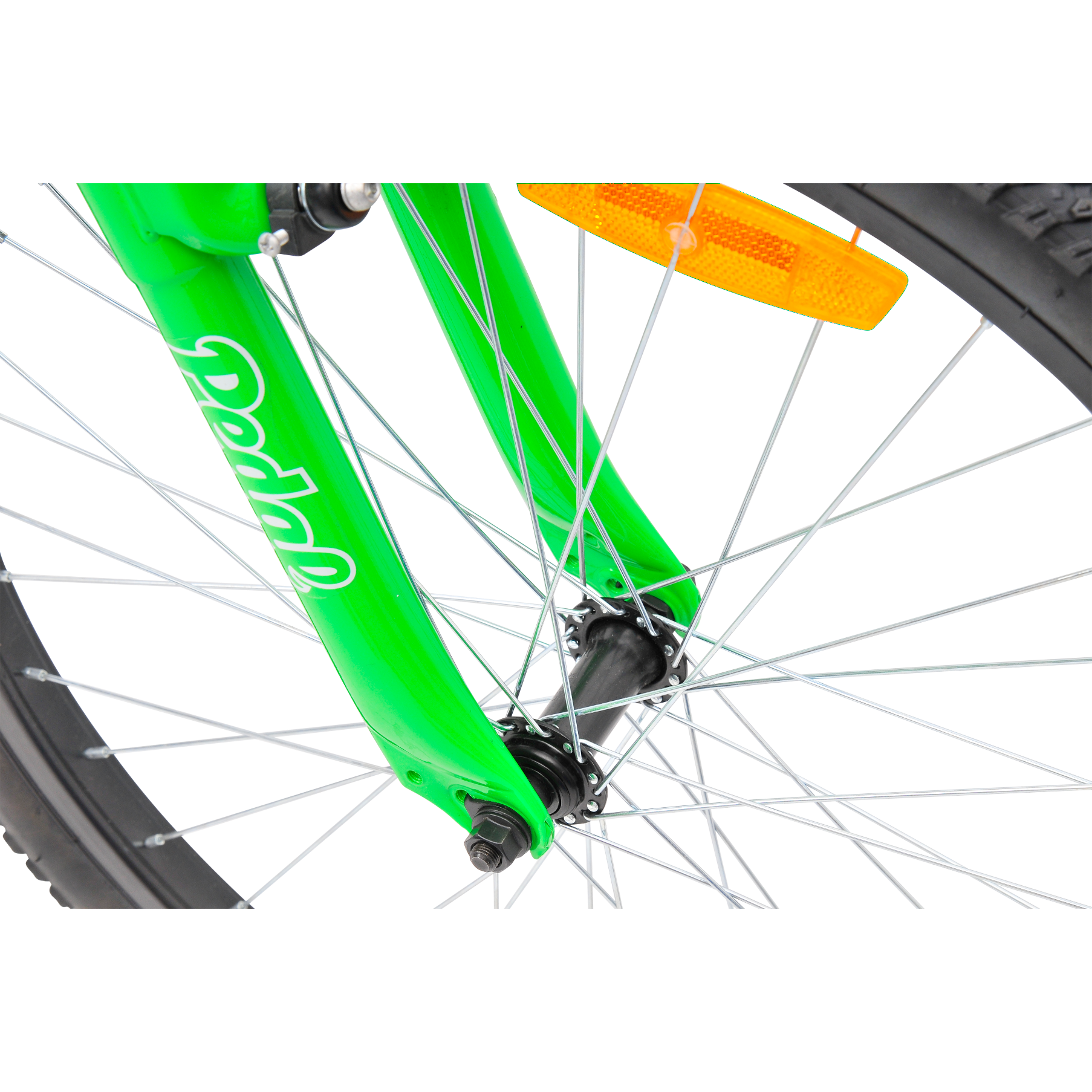 Pedal Crush Kids Mountain Bike 24 Inch Black/Green