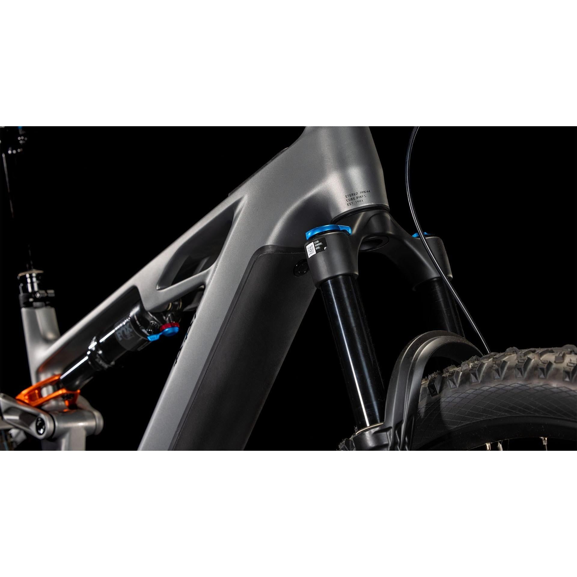 Cube Stereo Hybrid ONE44 HPC SLX 800 Electric Enduro Bike Slabgrey'n'Orange