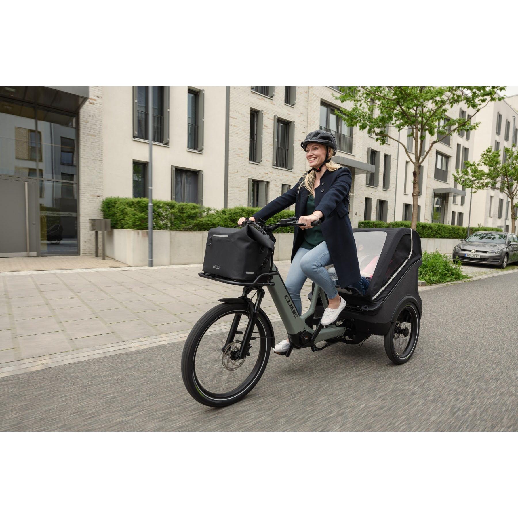 Cube Family Hybrid 750 Electric Trike Swampgrey 'n' Reflex