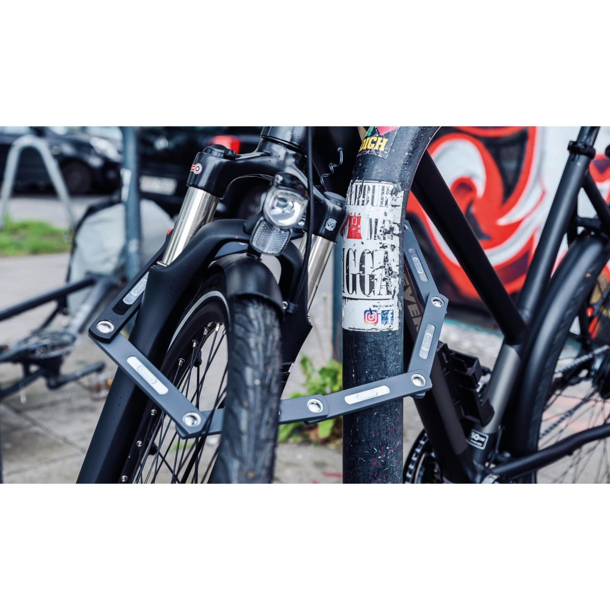 Abus Bordo U-Grip 5700K Key Folding Lock 100cm Black (with SH Bracket)