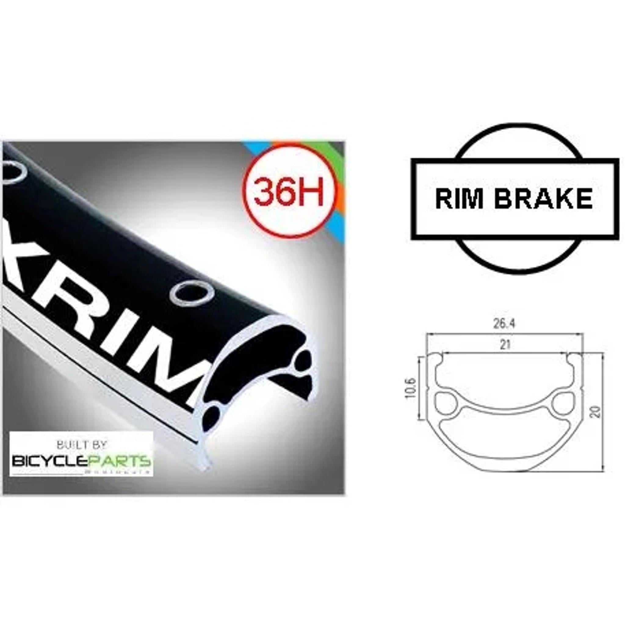 Alexrims DM21 Novatec Alloy MTB Rear Wheel 26'' Black