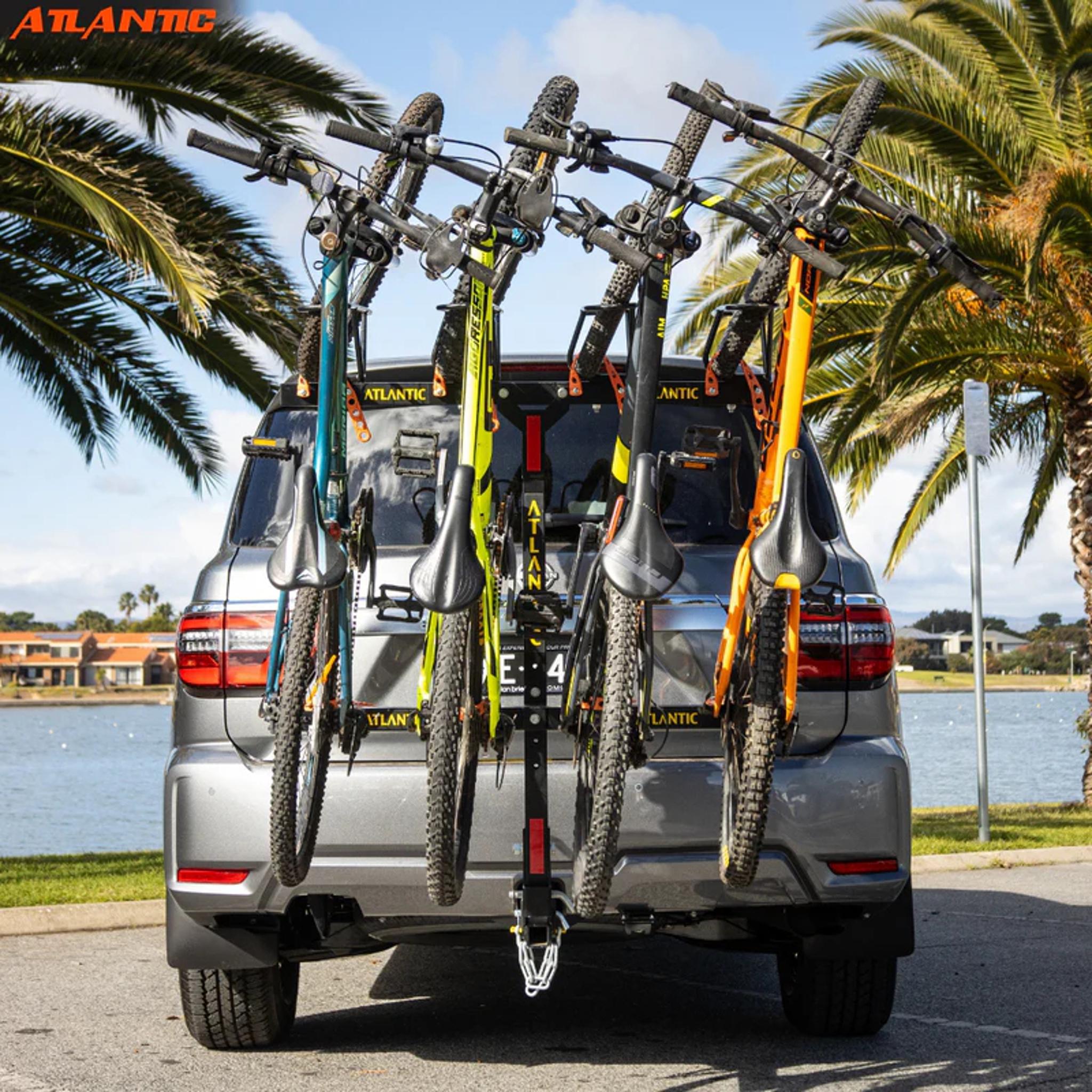 Atlantic 5-Bike Vertical Hitch Rack Black