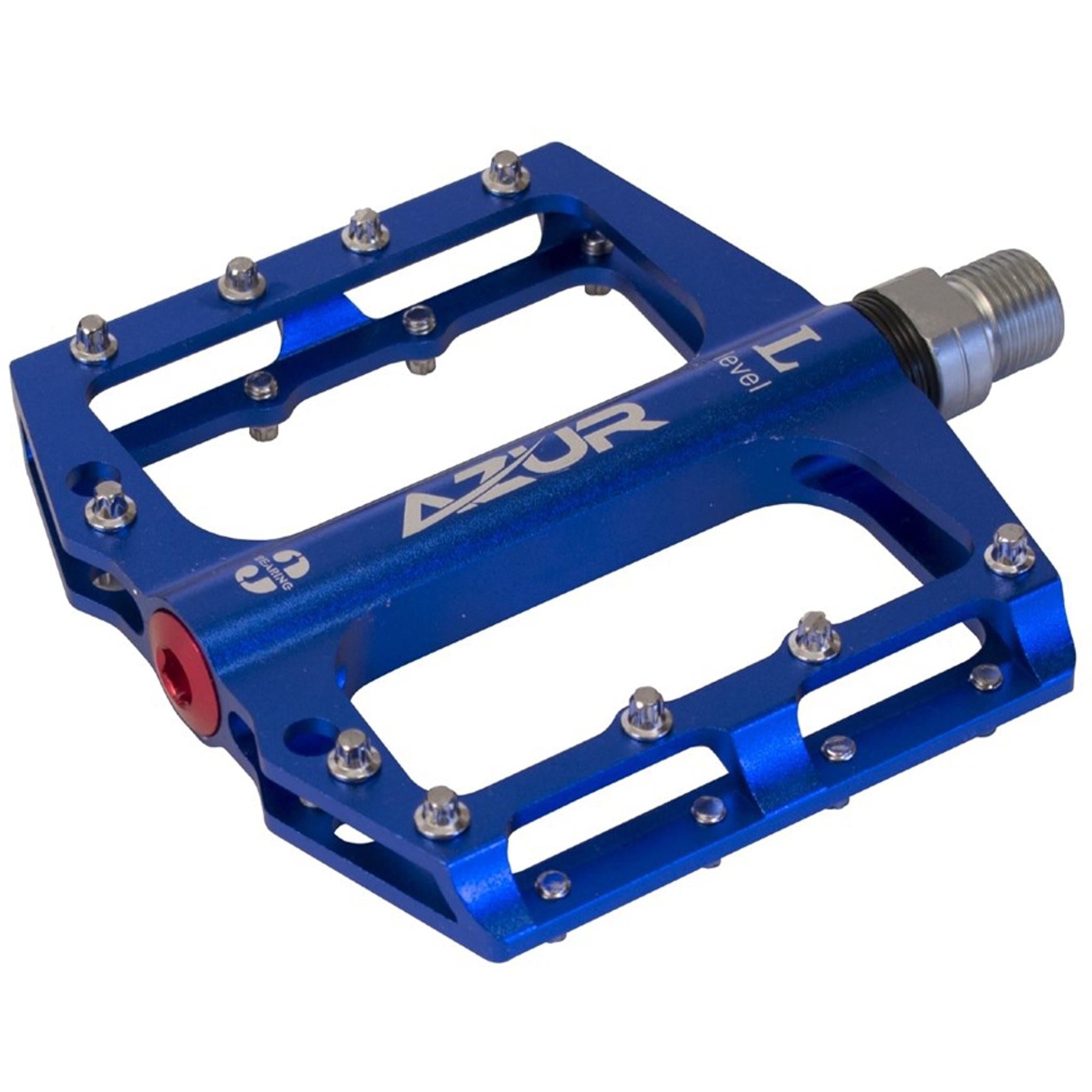 Azur Clutch Flat Alloy MTB Pedal Blue