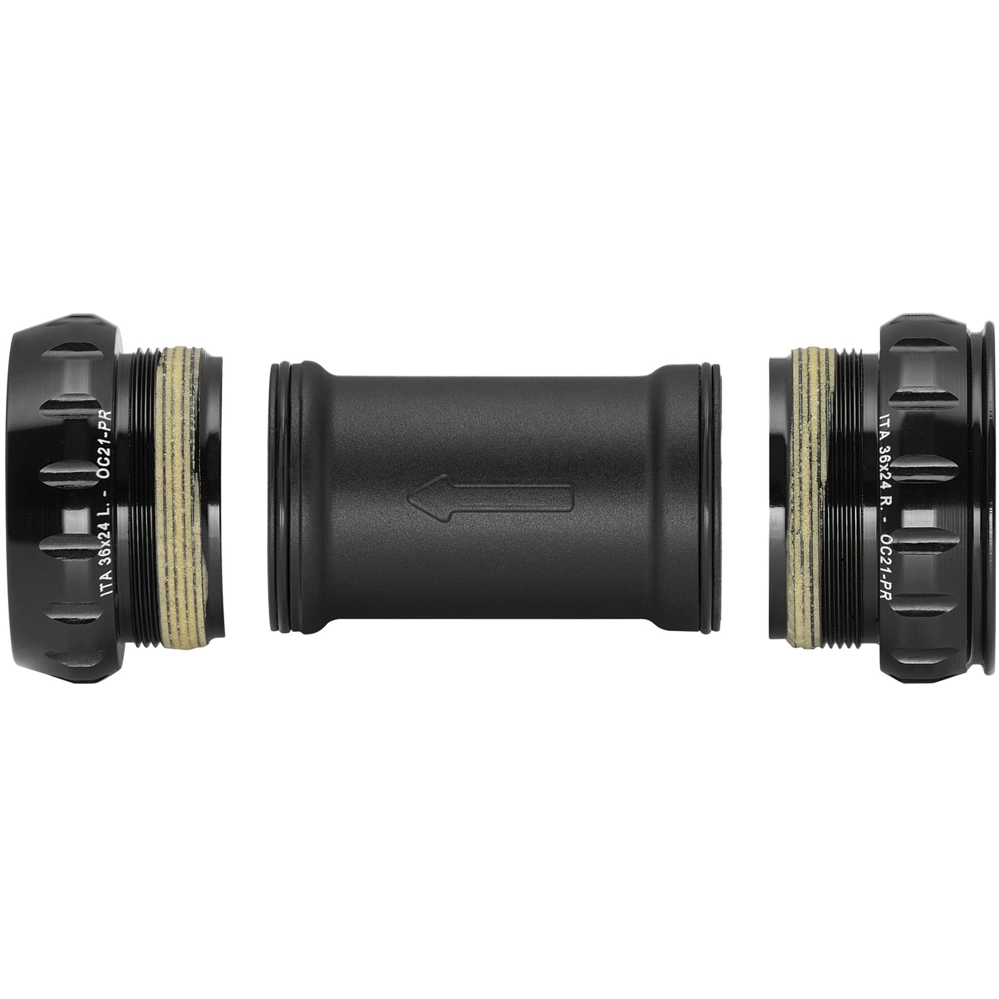 Campagnolo Ultra-Torque English Threaded Bottom Bracket Black (Cups Only)