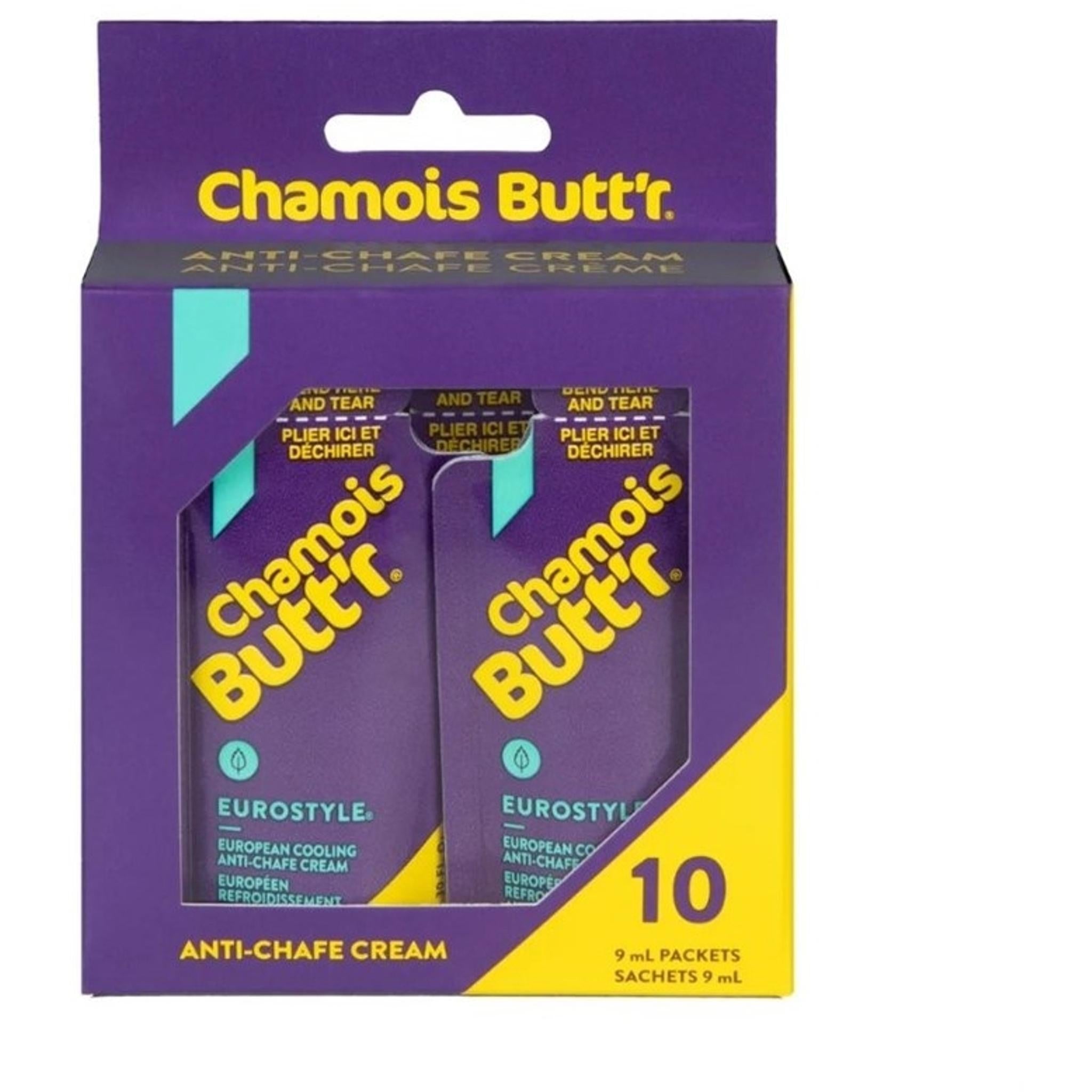 Chamois Butt'r Eurostyle Anti-Chafe Cream 10 x 9ml Sachets