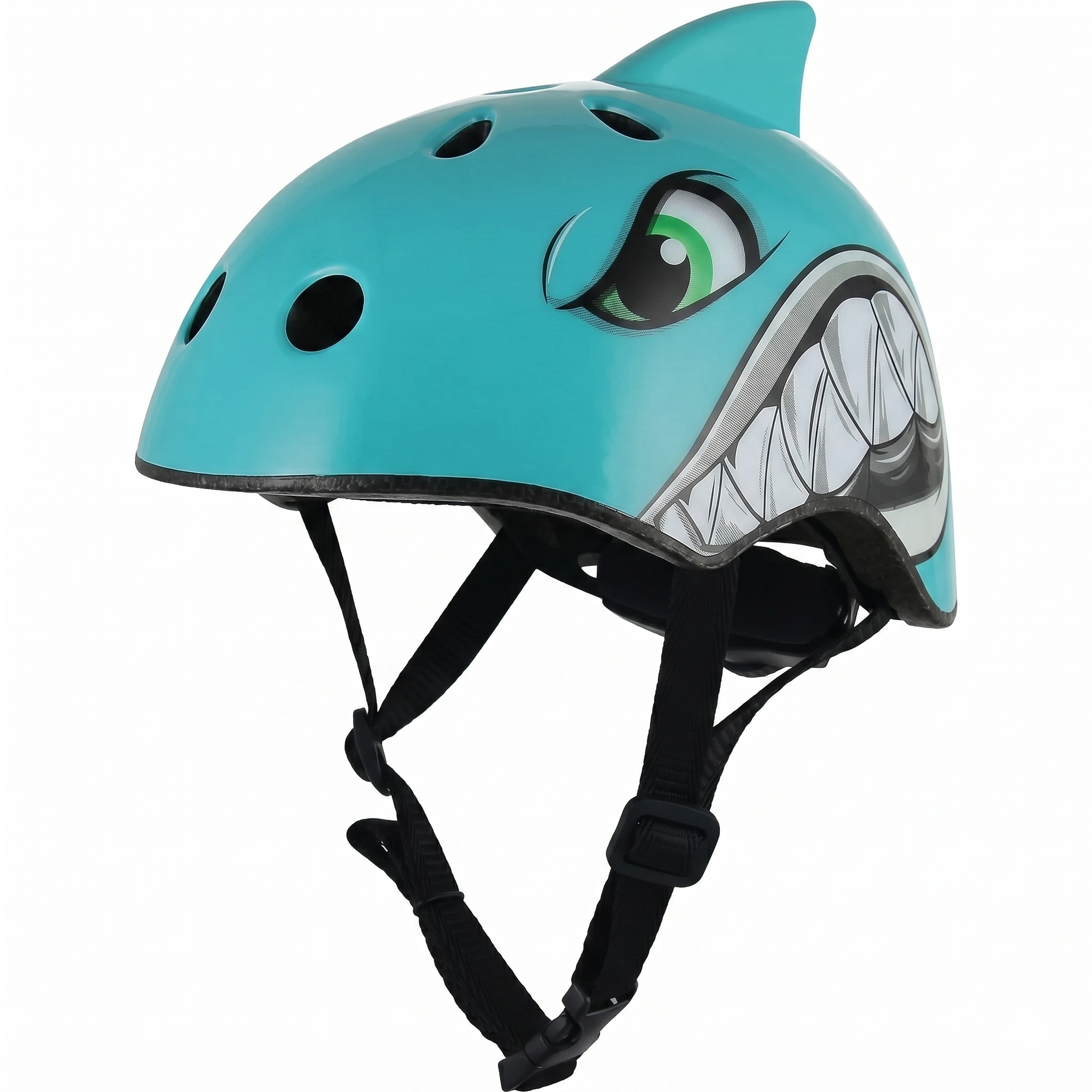 Cinettica Roar Shark Kids Helmet Turquoise