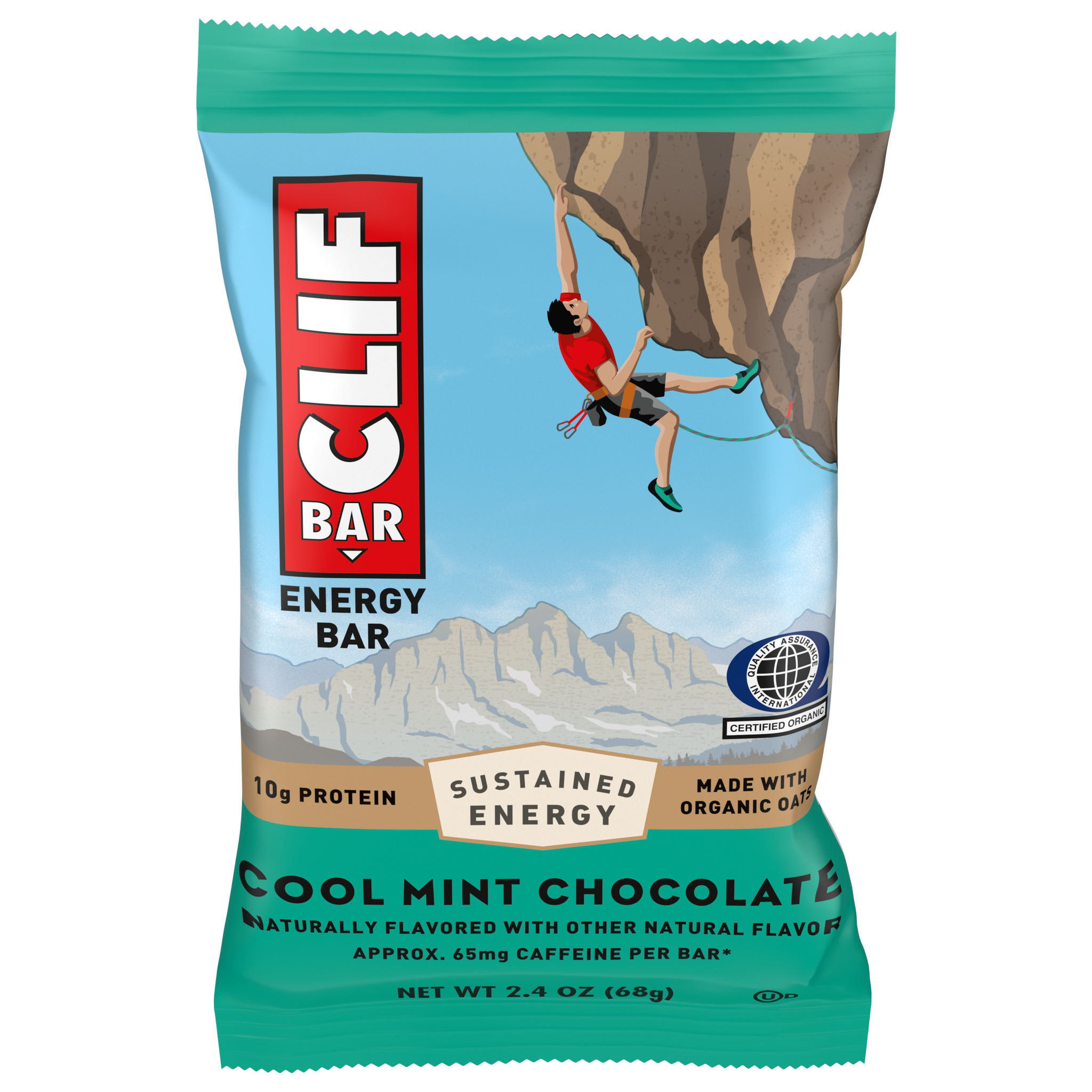 Clif Cool Mint Energy Bar (Caffeinated) (Box of 12)