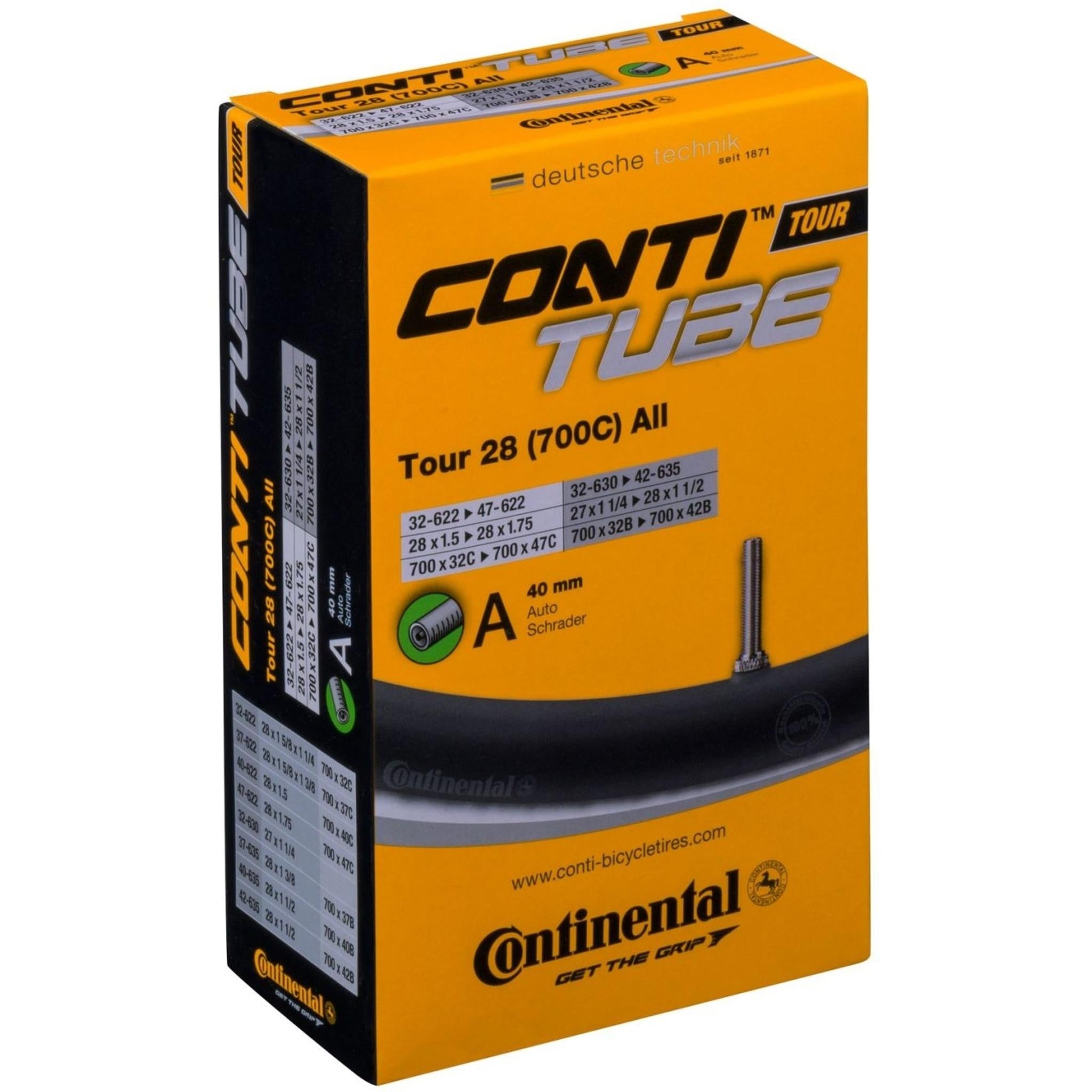 Continental Schrader Valve Tube 700x32-47c 40mm