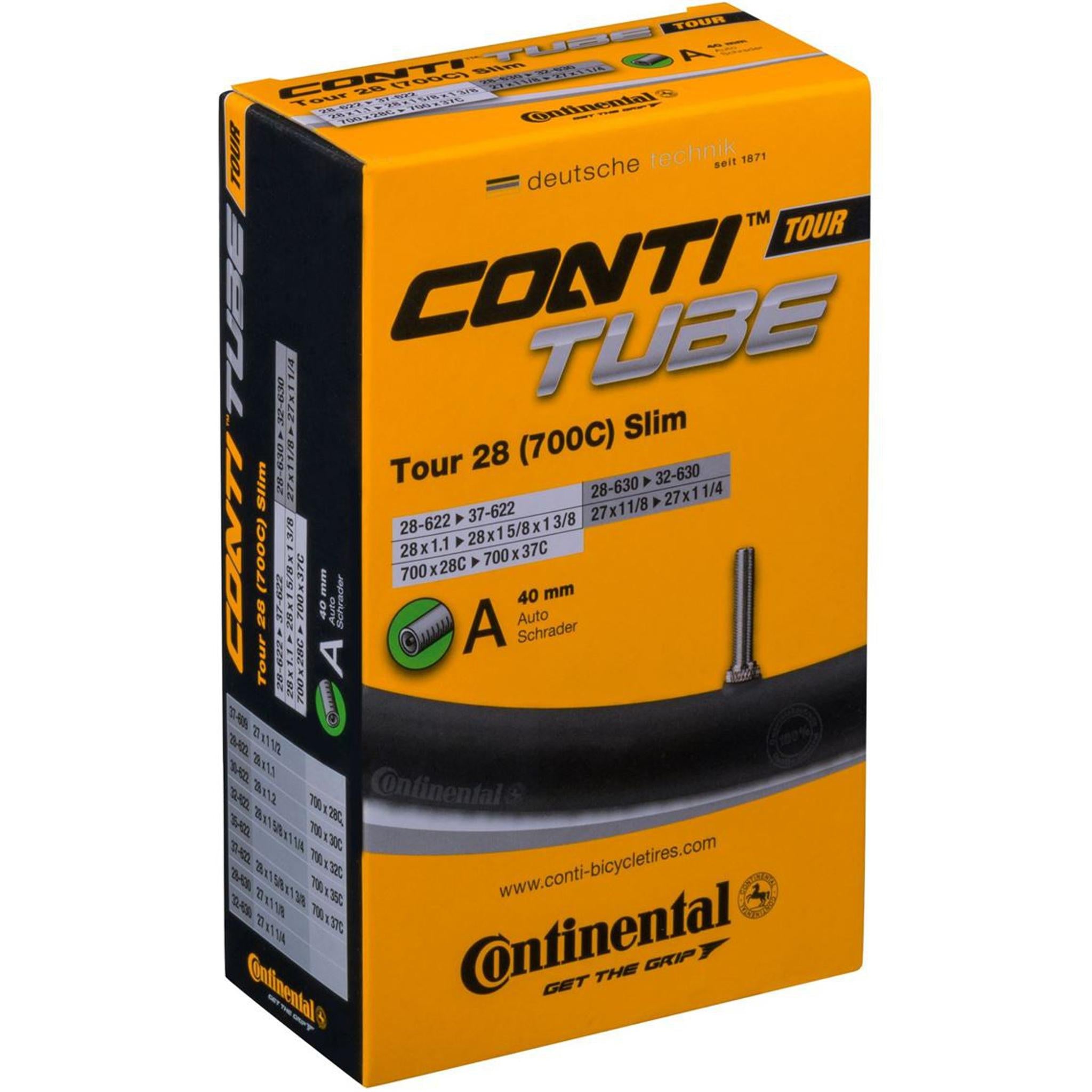 Continental Tour A40 Schrader Valve Inner Tube 700c x 28-37mm